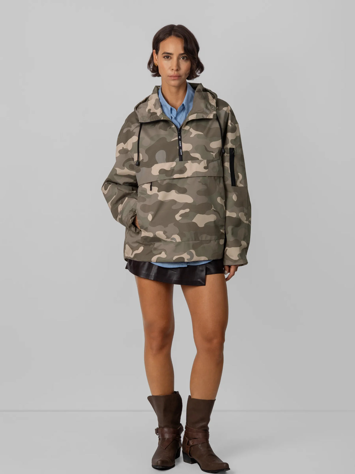 STM-TEX™ Mist Camo Relaxed Fit Rain Hoodie - PUFFITPK09
