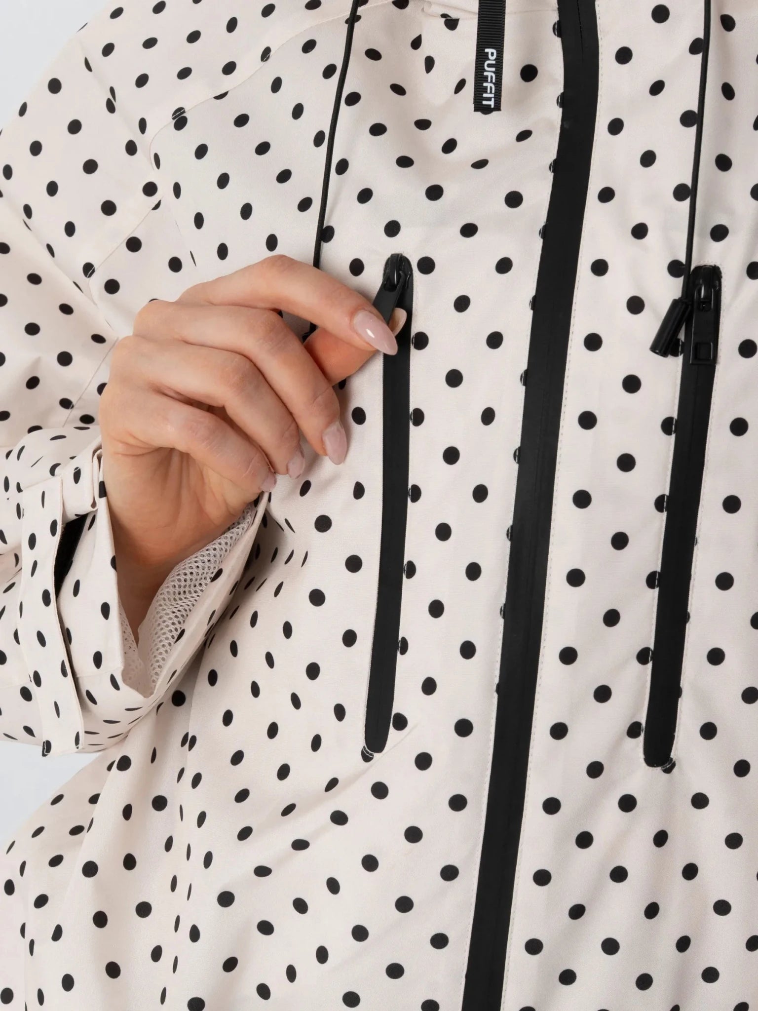 STM-TEX™ One Size Dot Short Oversized Rain Jacket - PUFFIT