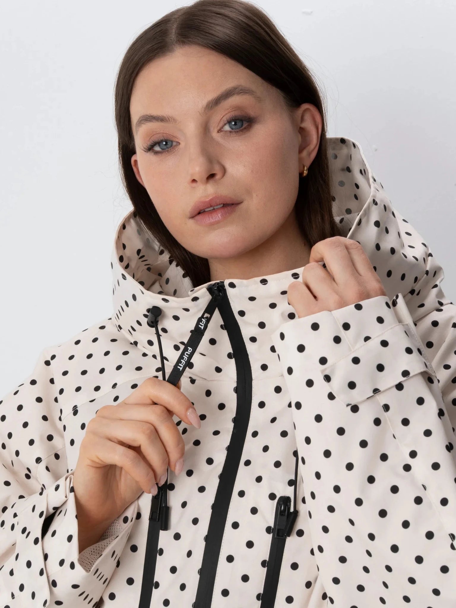 STM-TEX™ One Size Dot Short Oversized Rain Jacket - PUFFIT