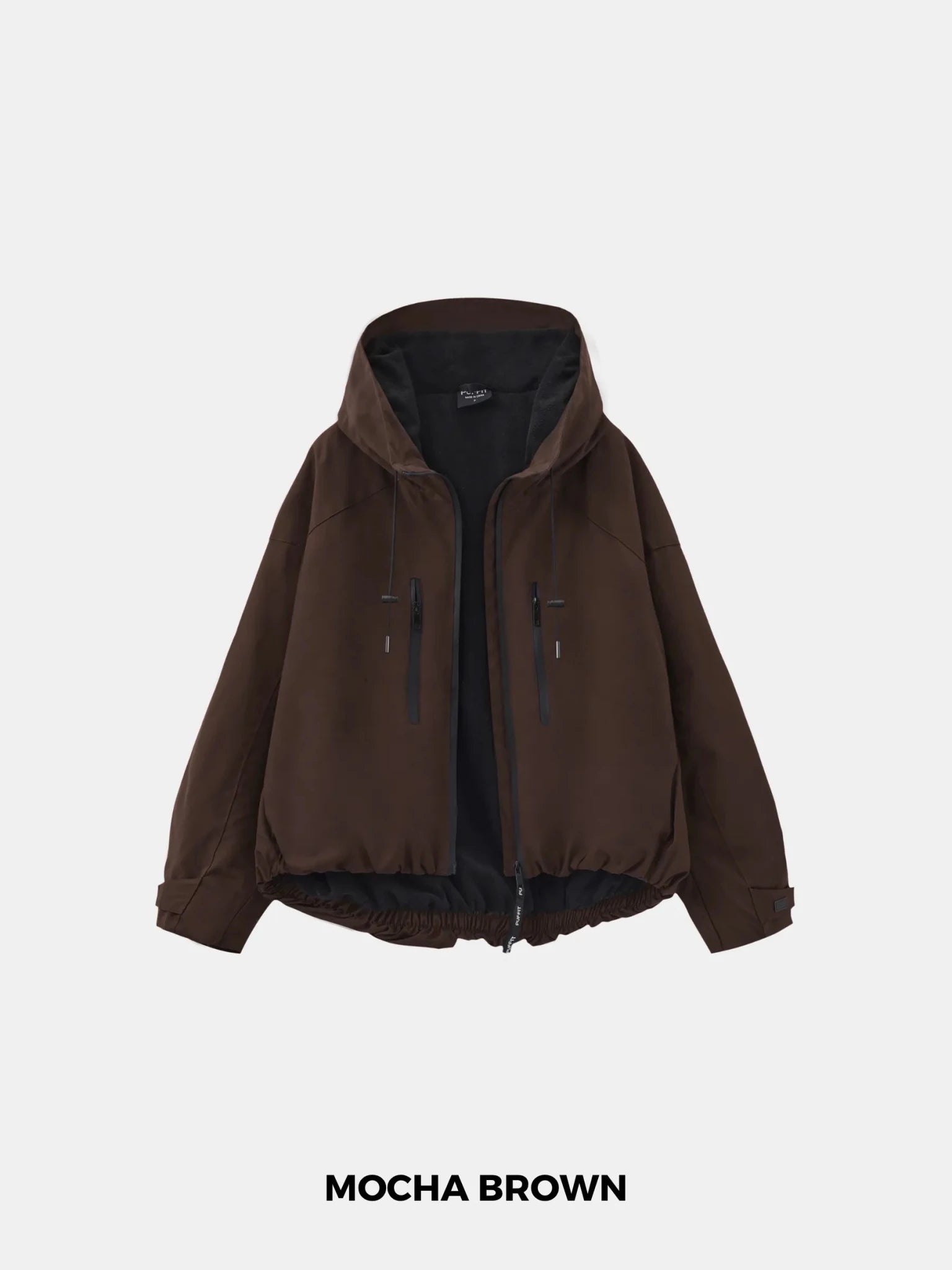 STM-TEX™ One Size Short Oversized Fleece Lined Rain Jacket - PUFFIT