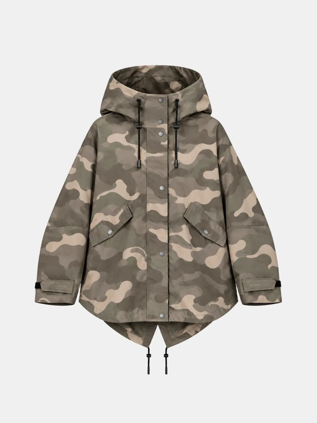 STM-TEX™ One Size Taupe Camo Mid Length Oversized Rain Jacket