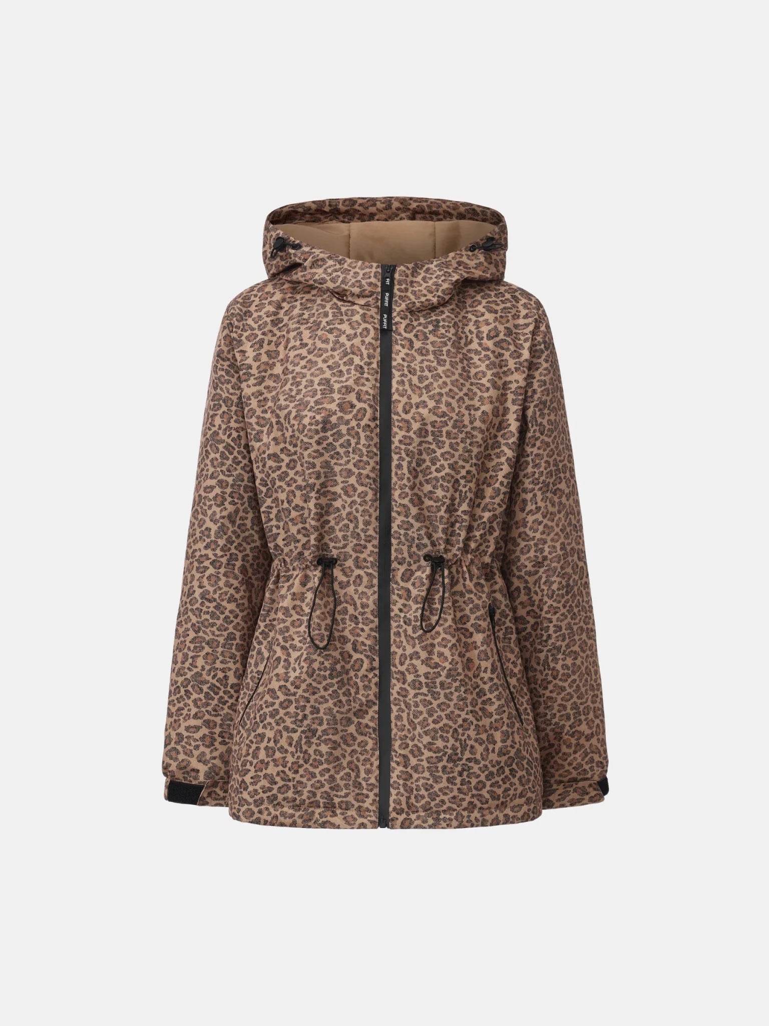 STM-TEX™ Premium Leopard Full Zip Rain Coat - PUFFIT