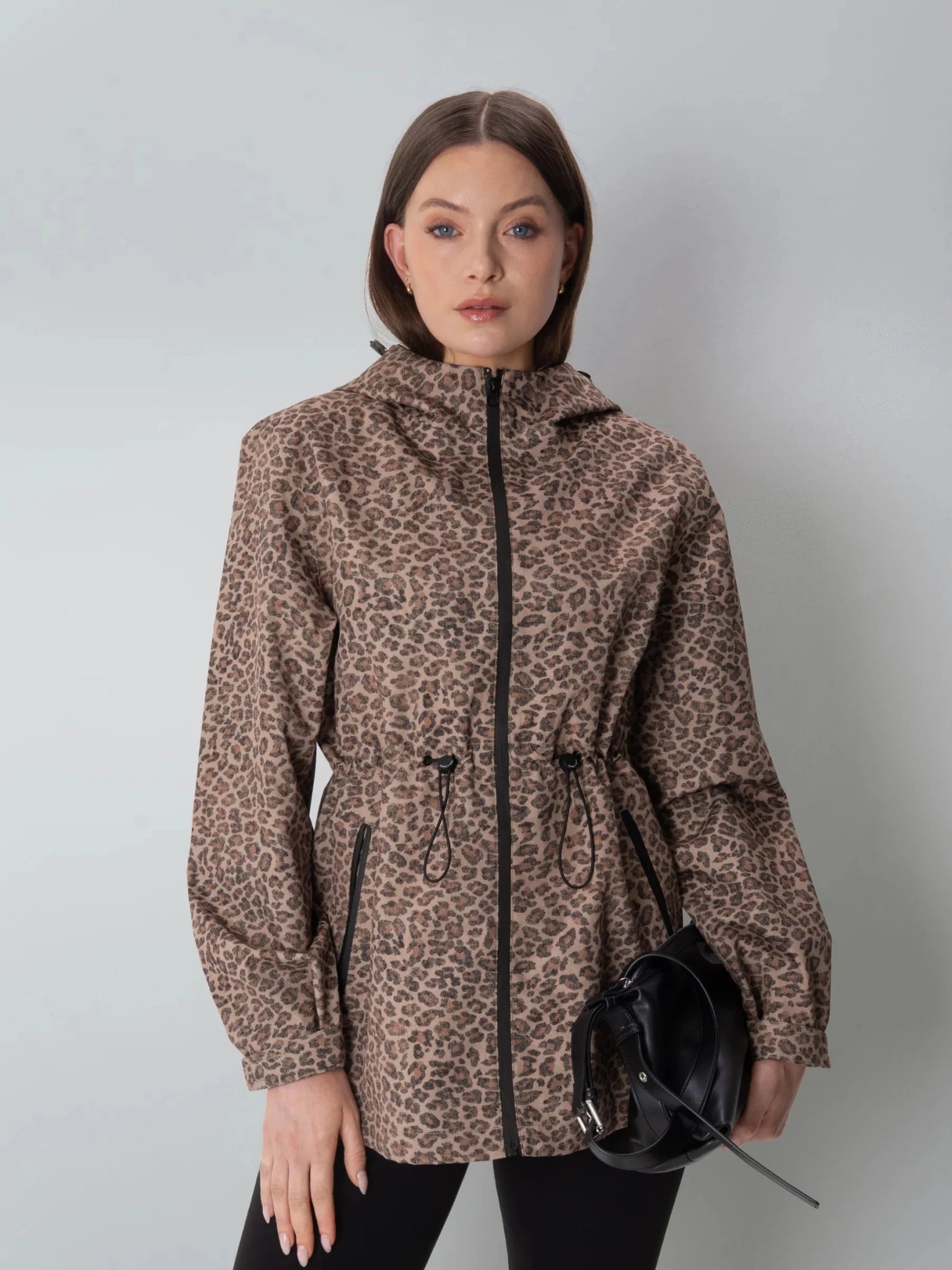STM-TEX™ Premium Leopard Full Zip Rain Coat - PUFFIT