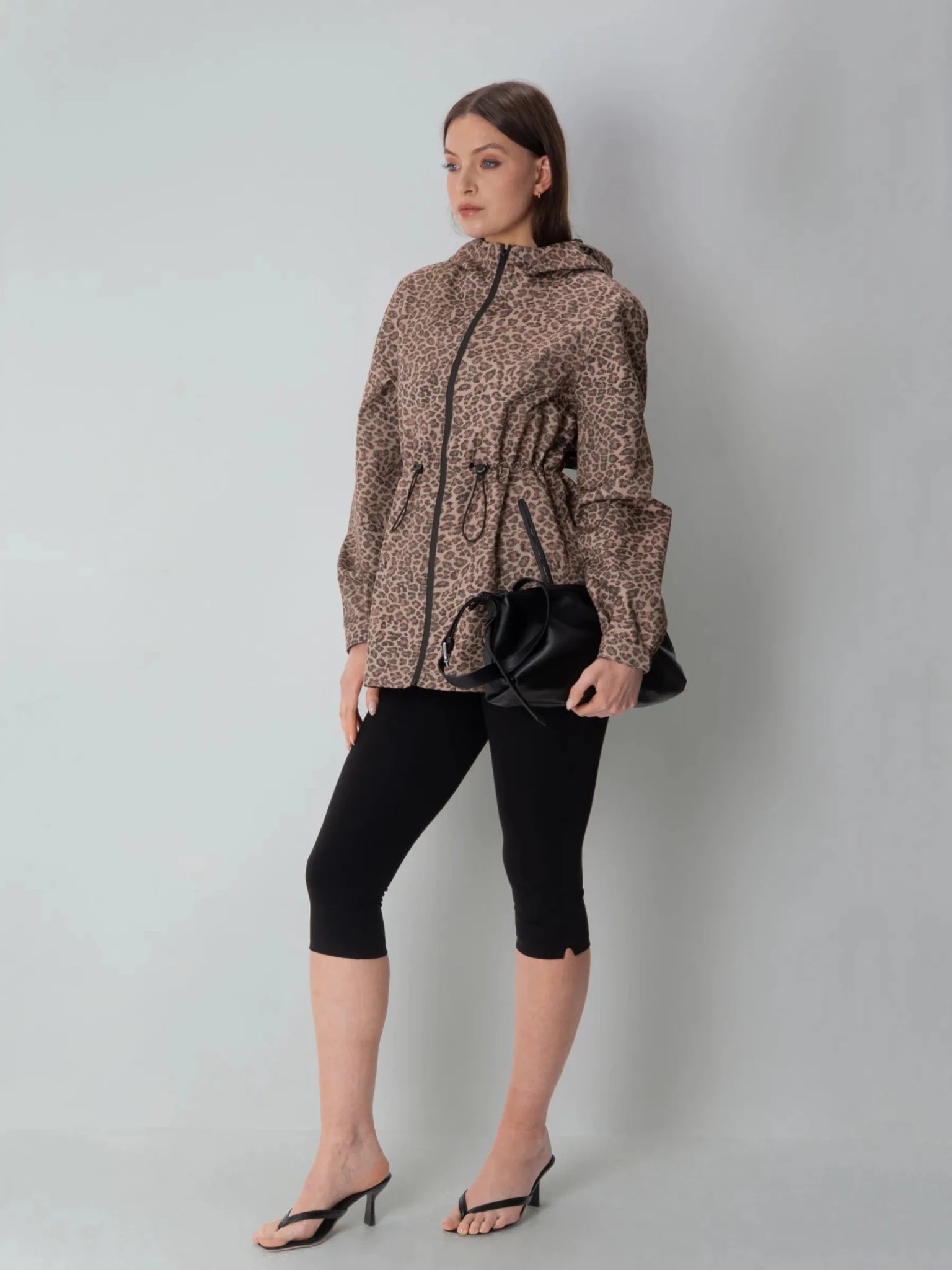 STM-TEX™ Premium Leopard Full Zip Rain Coat - PUFFIT