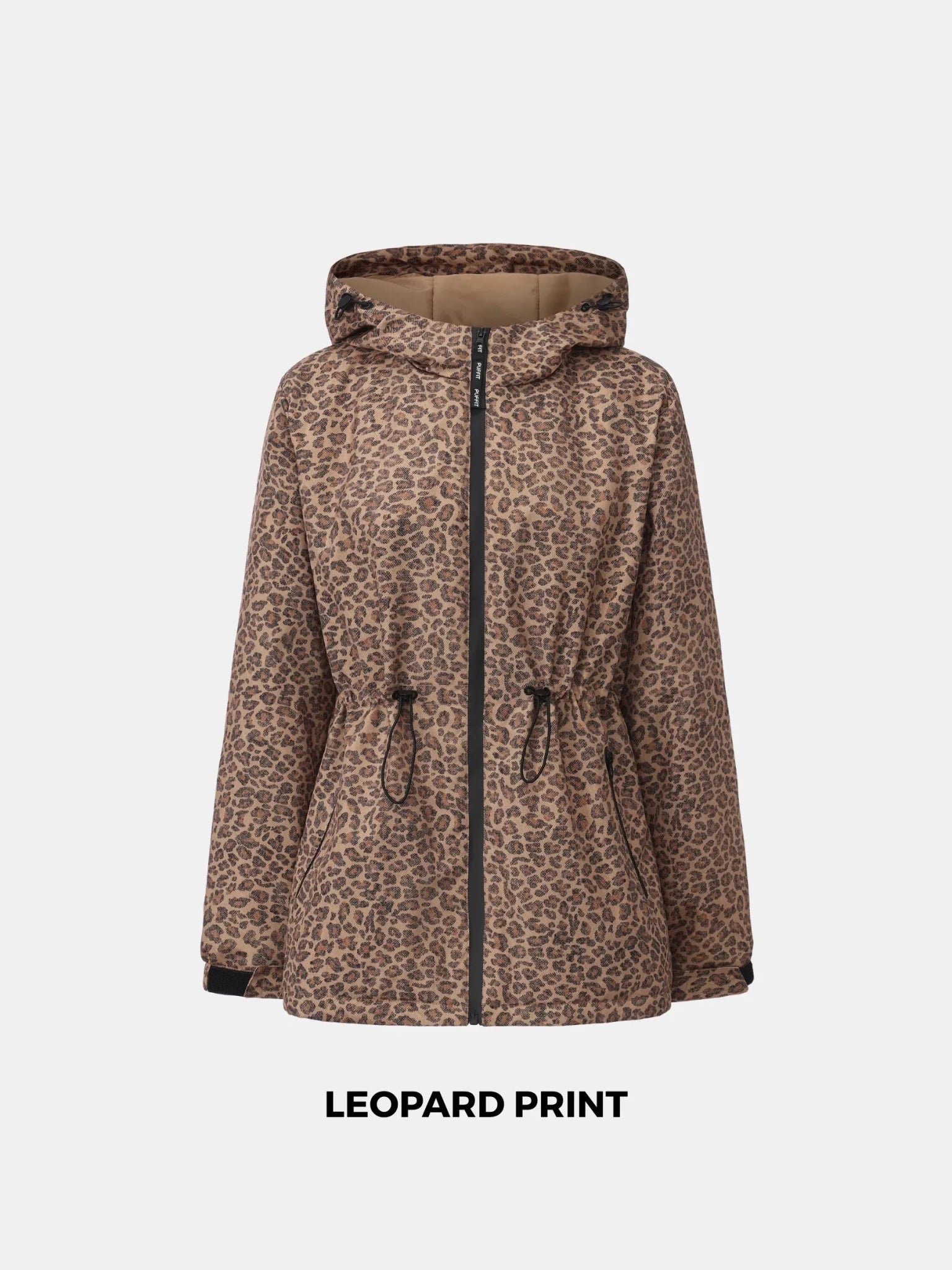 STM-TEX™ Premium Leopard Full Zip Rain Coat - PUFFIT