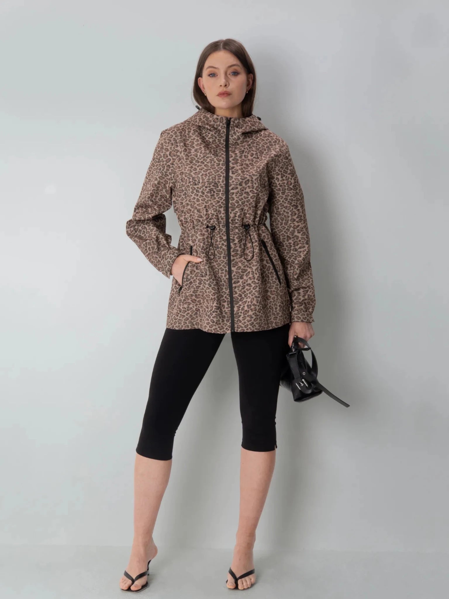STM-TEX™ Premium Leopard Full Zip Rain Coat - PUFFIT