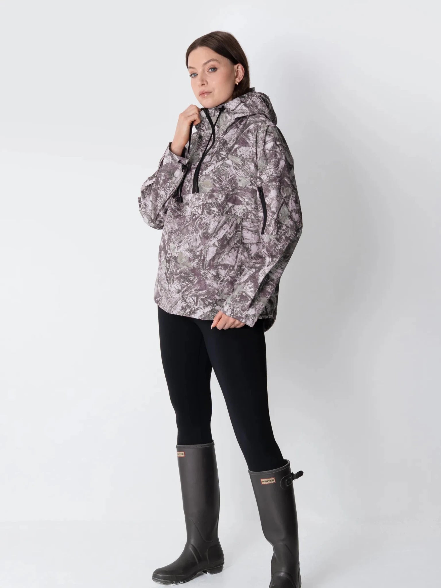 STM-TEX™ Shadow Camo Relaxed Fit Rain Hoodie - PUFFIT