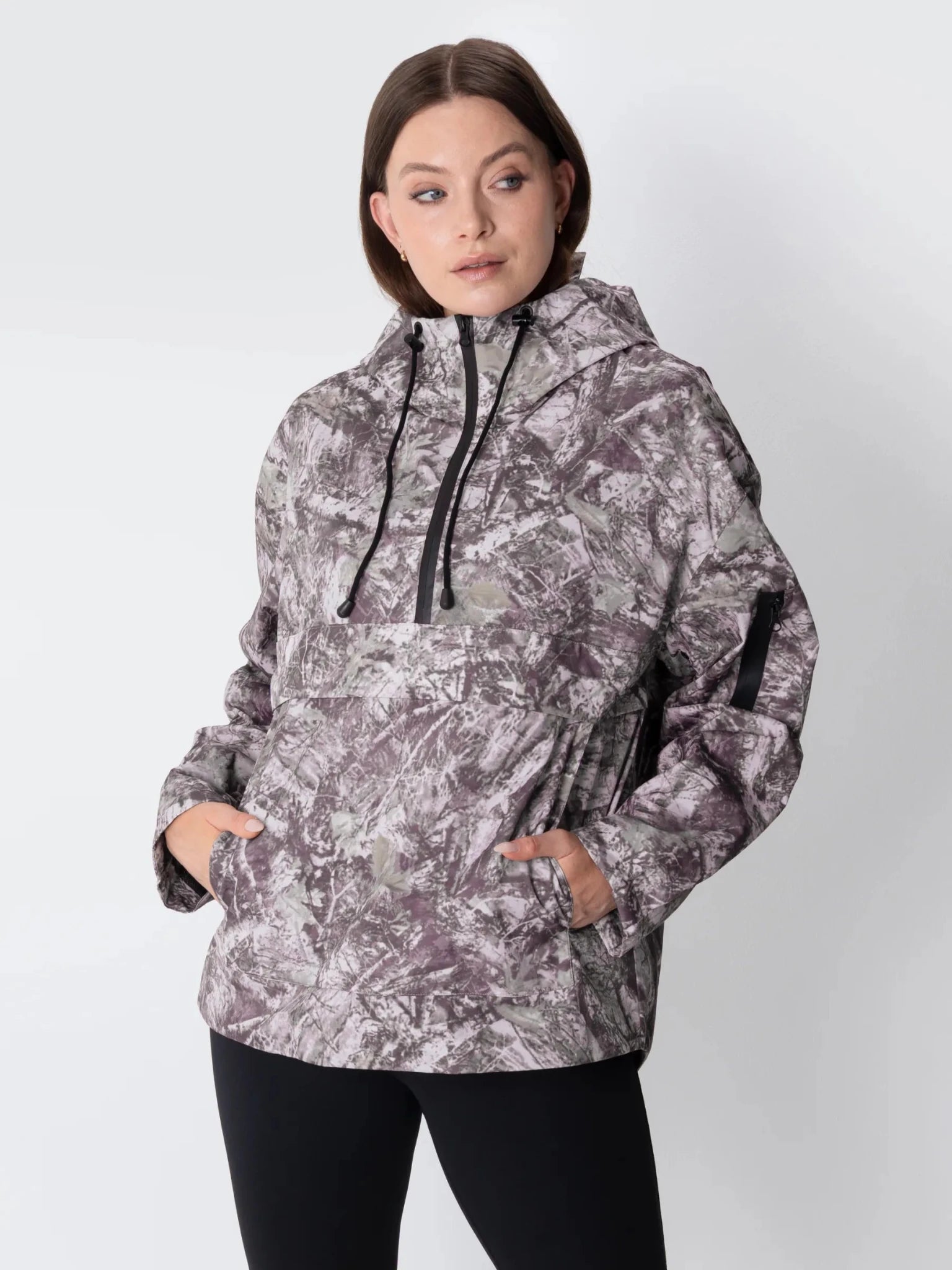 STM-TEX™ Shadow Camo Relaxed Fit Rain Hoodie - PUFFIT