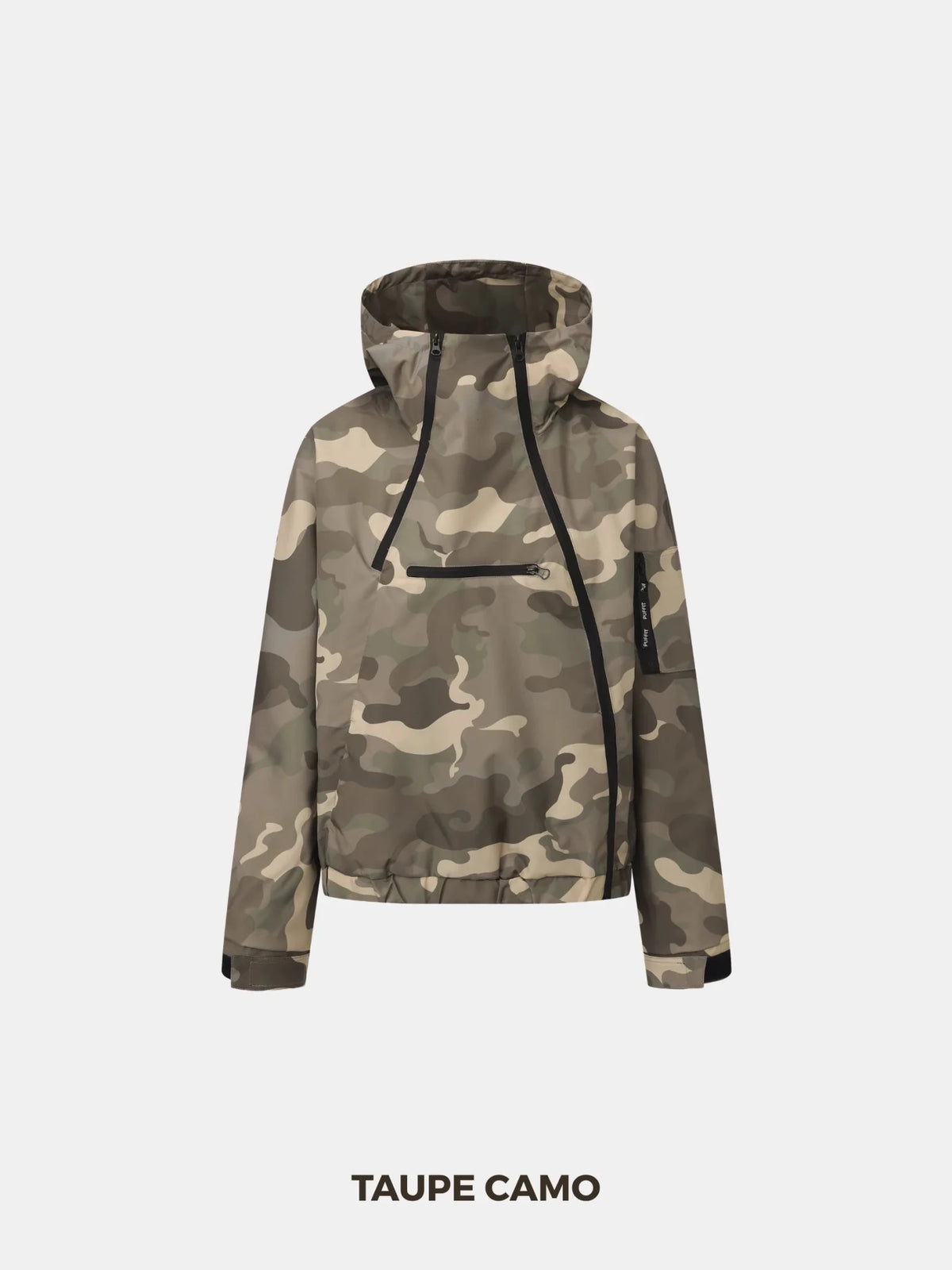 STM-TEX™ Short Asymmetric Zip Rain Hoodie - PUFFITPK19