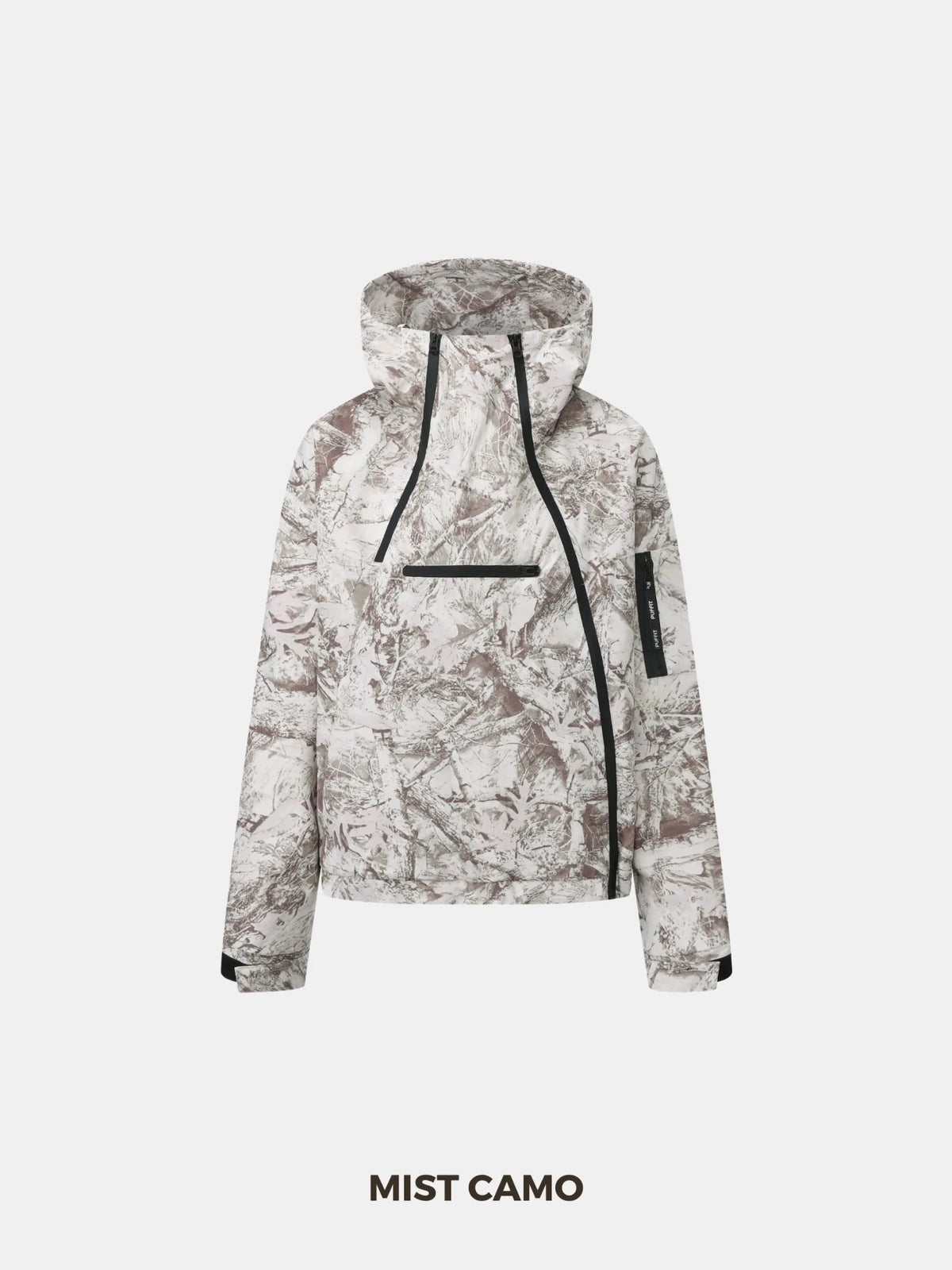 STM-TEX™ Short Asymmetric Zip Rain Hoodie - PUFFITPK19