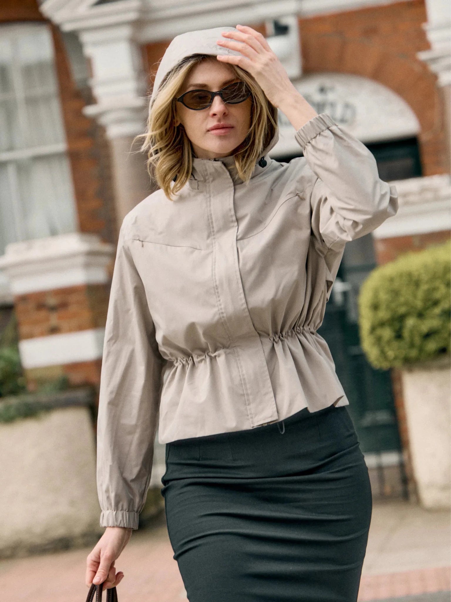 STM-TEX™ Short Drawstring Waist Rain Jacket - PUFFIT