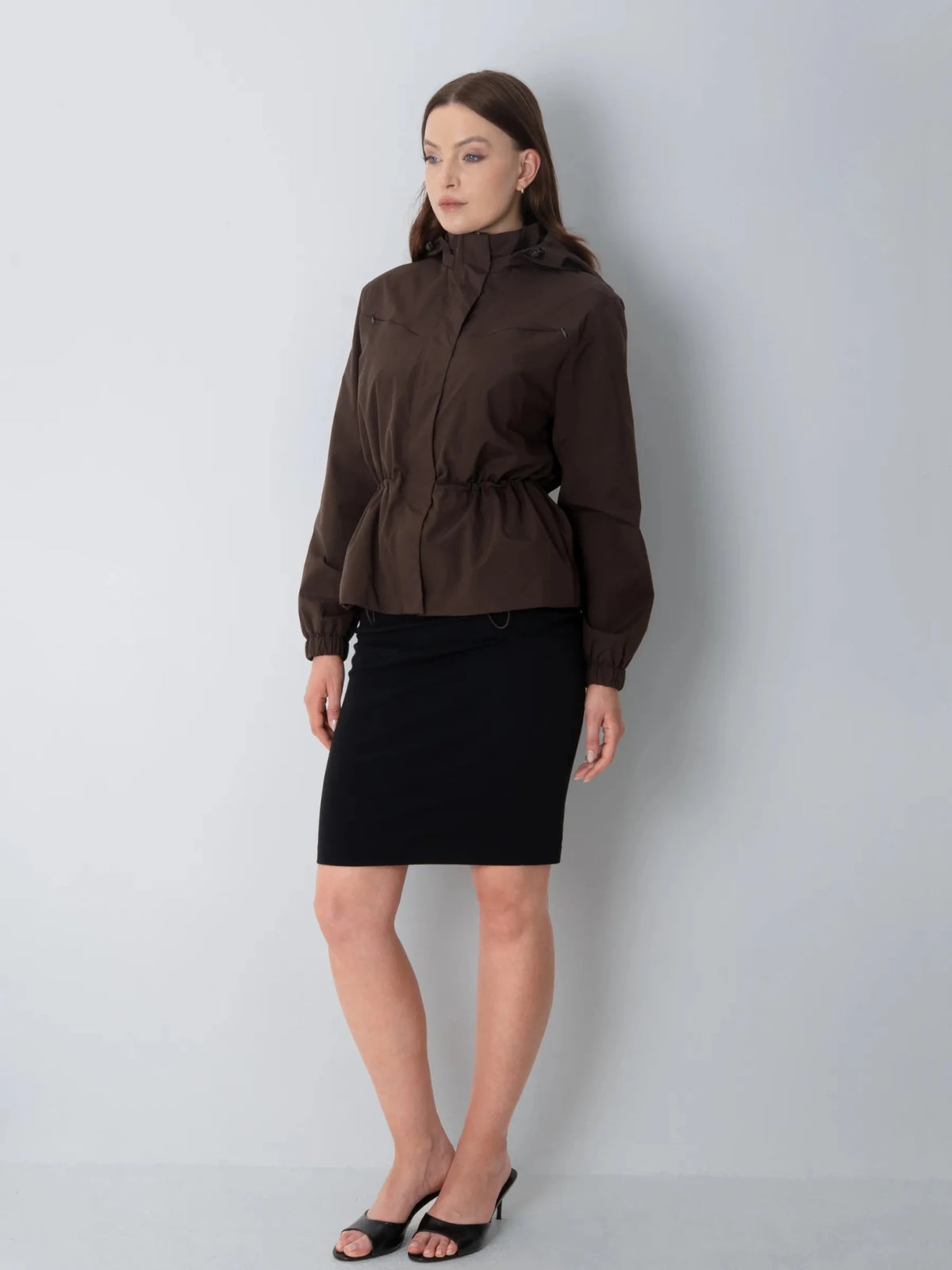 STM-TEX™ Short Drawstring Waist Rain Jacket - PUFFIT