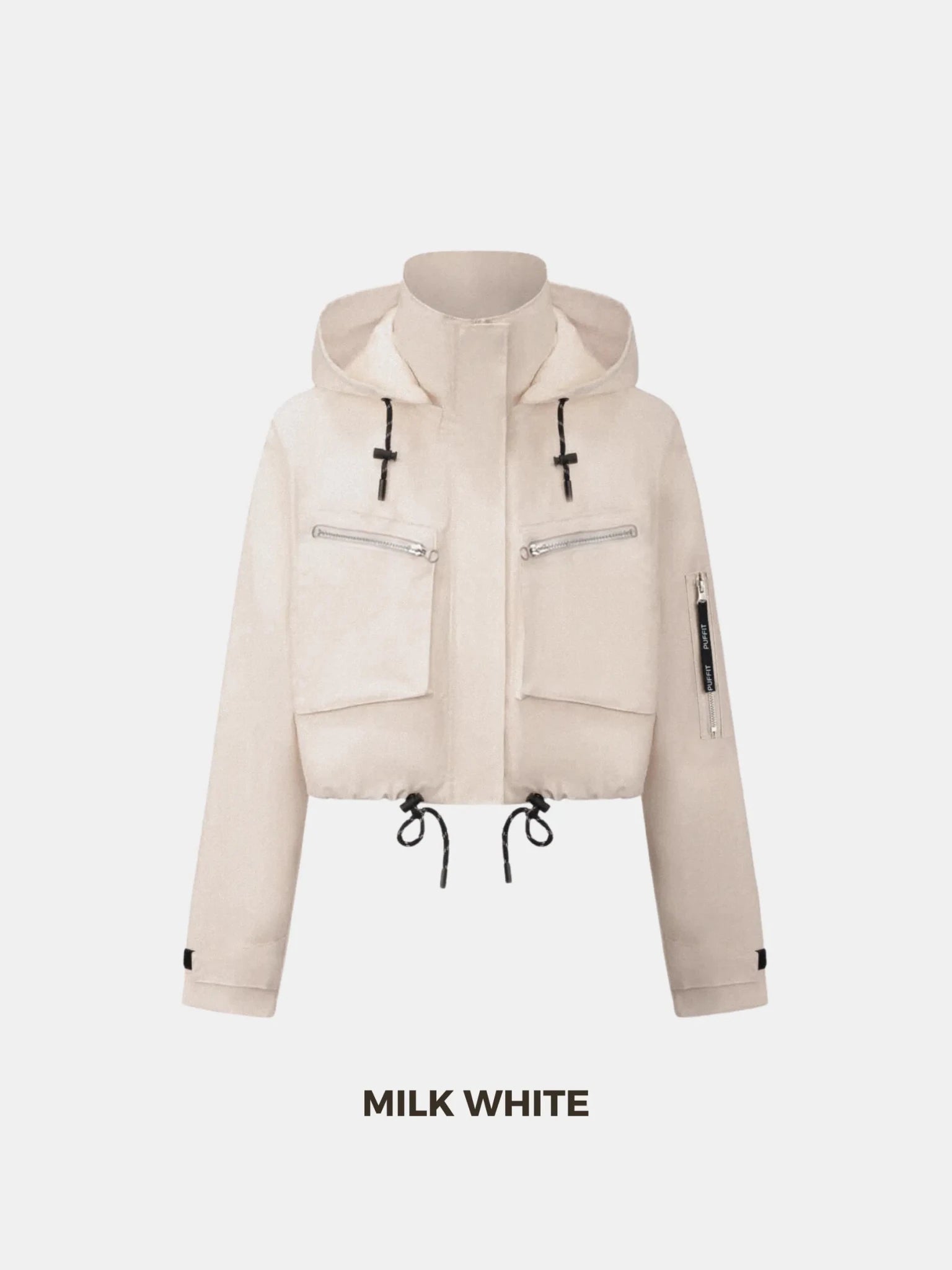 STM-TEX™ Summer Cropped Detached Hooded Rain Jacket - PUFFIT