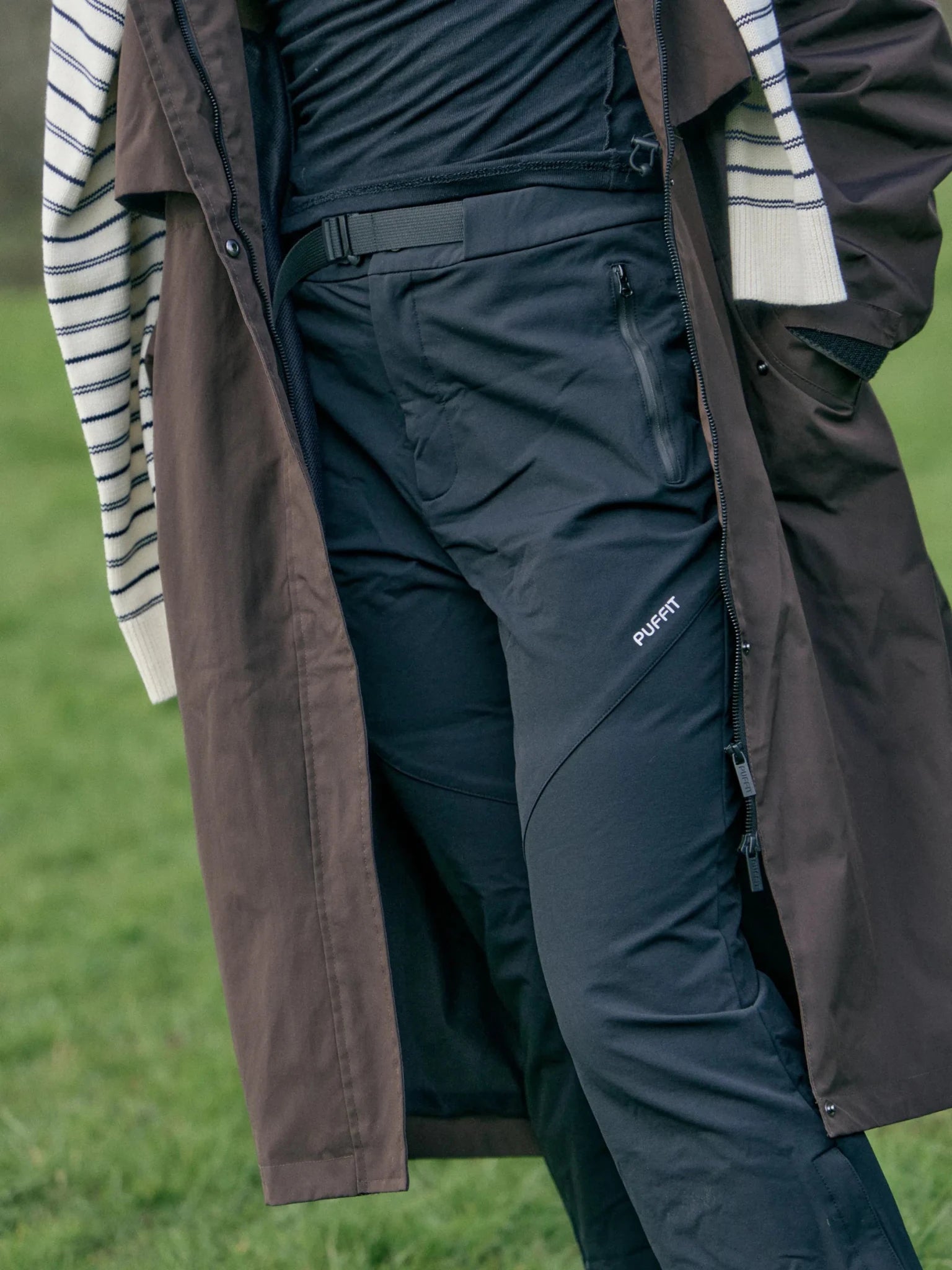 STM-TEX™ Waterproof Slim Fit Flared Pants - PUFFIT