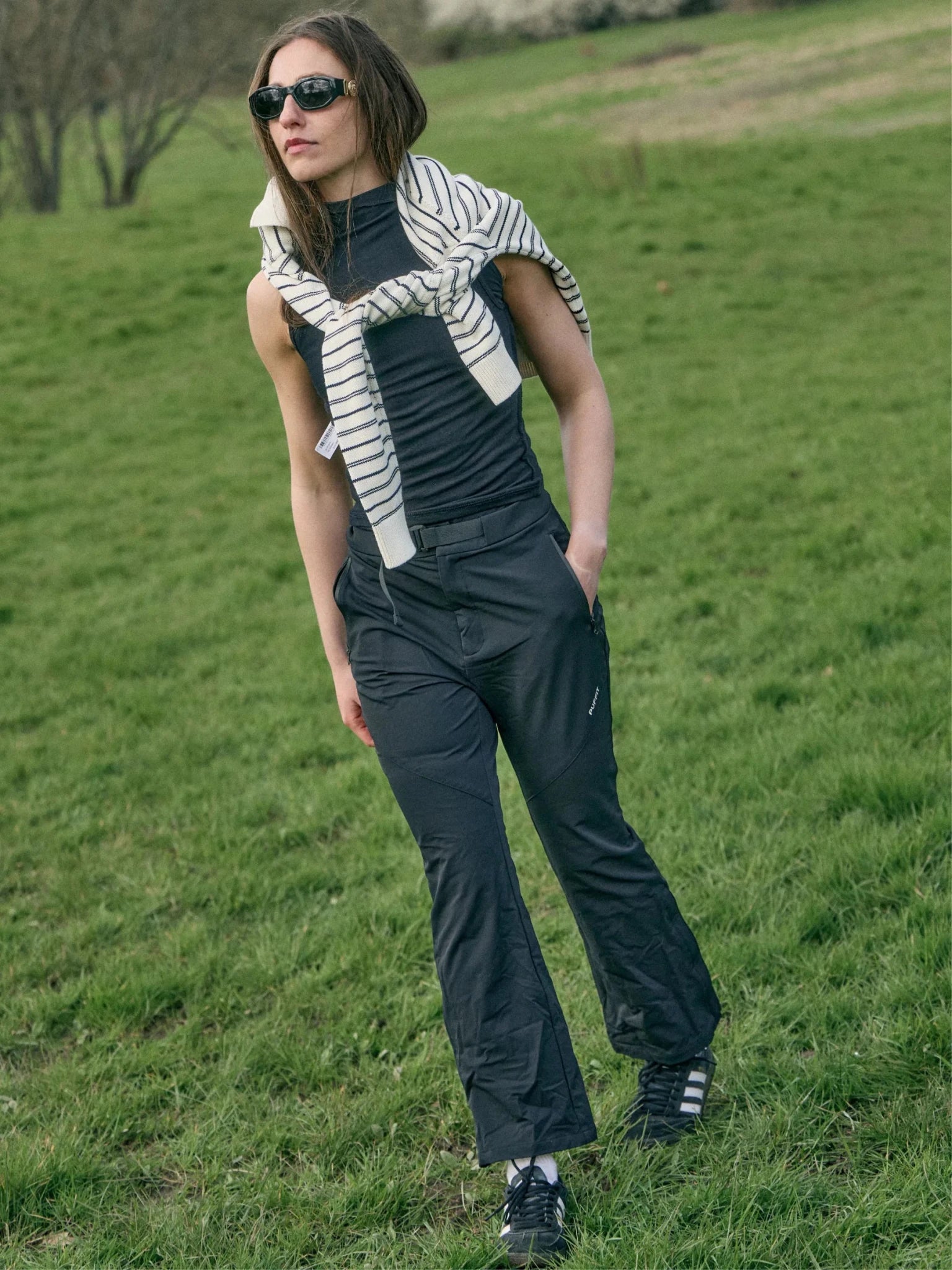 STM-TEX™ Waterproof Slim Fit Flared Pants - PUFFIT