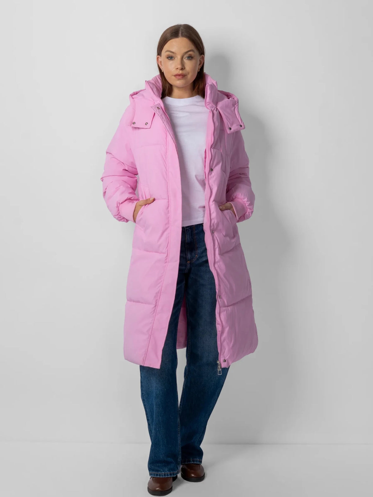 WarmCore™ Classic Long Hooded Puffer Jacket - PUFFITA08