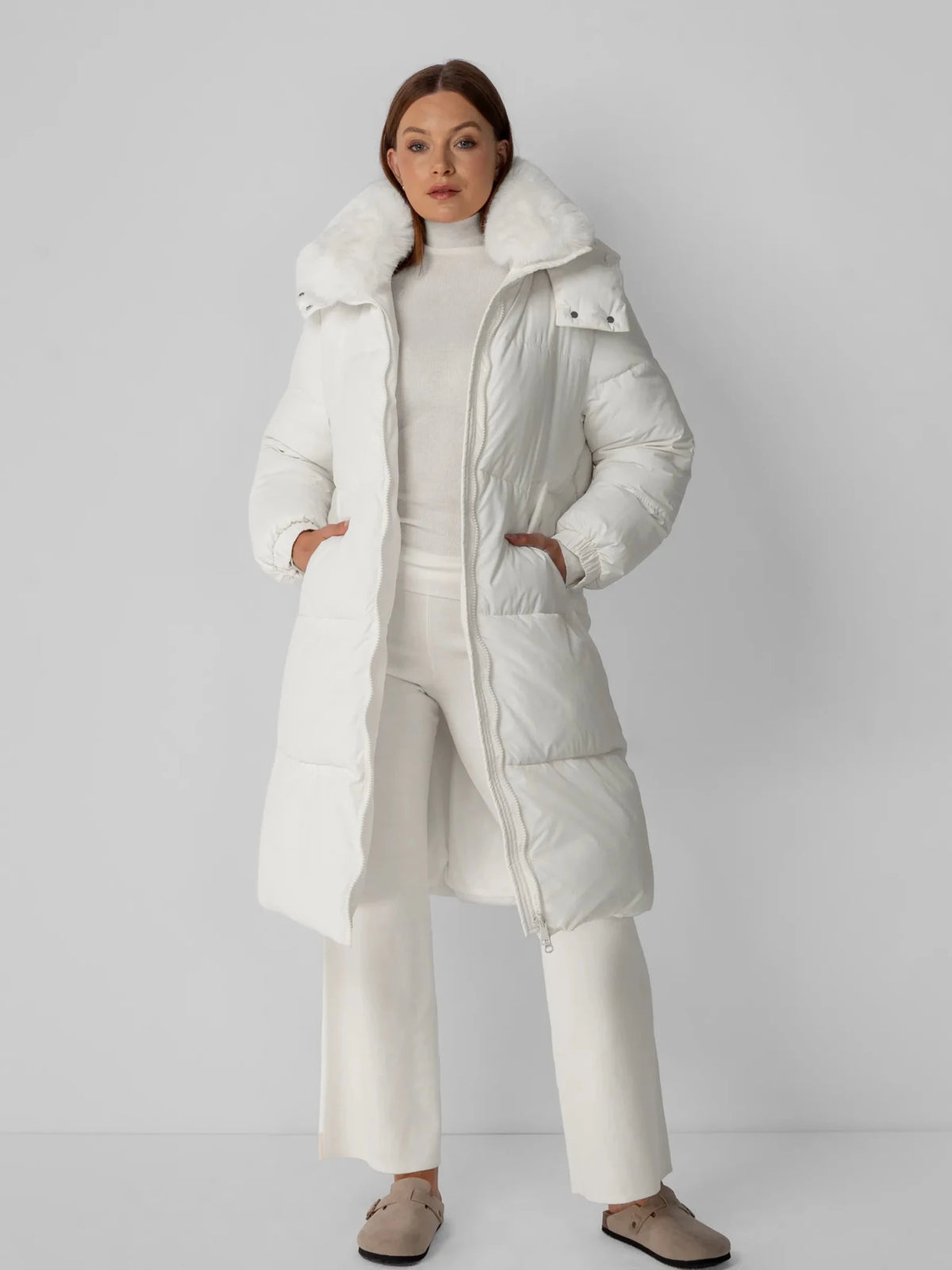 WarmCore™ Classic Long Hooded Puffer Jacket - PUFFITA08