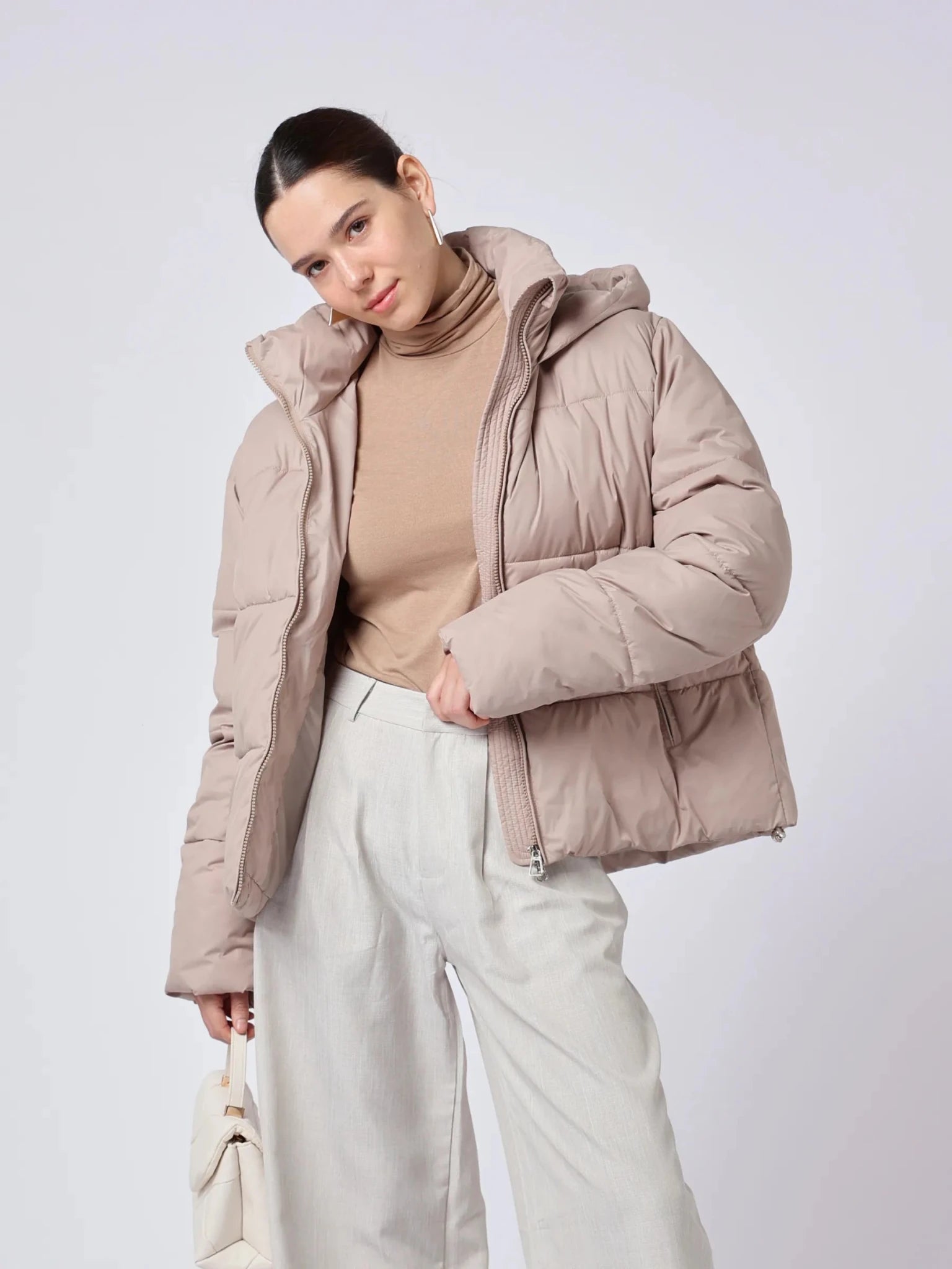 WarmCore™ Classic Short Detachable Hooded Puffer Jacket - PUFFITMid Puffers