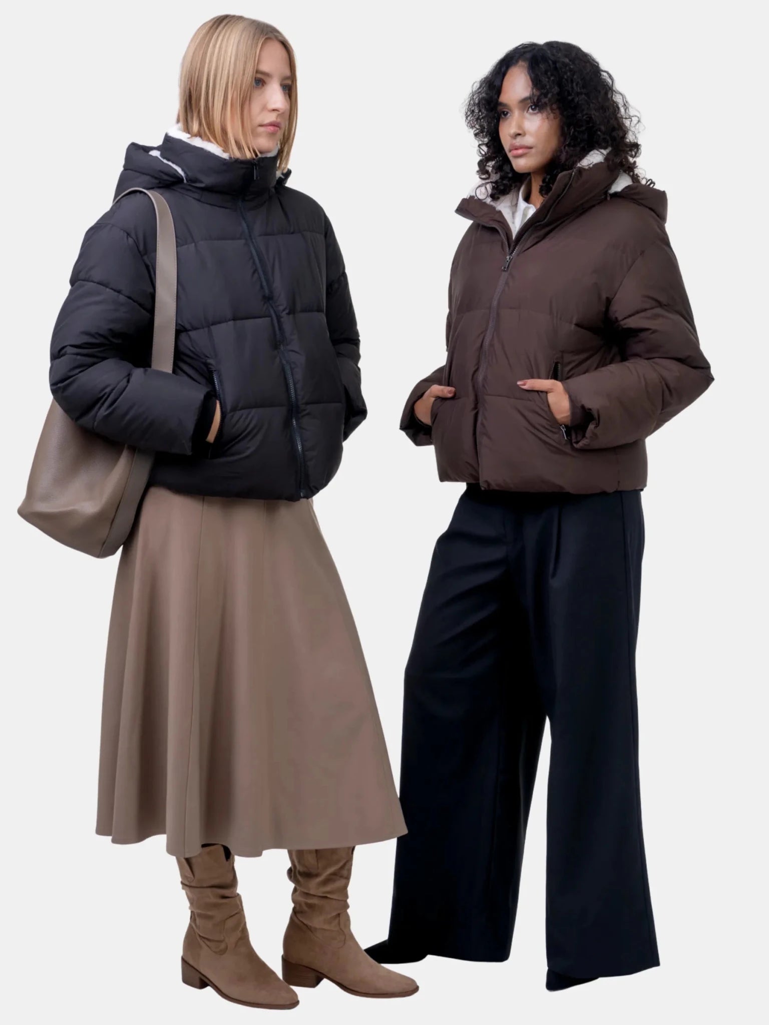 WarmCore™ Classic Short Detachable Hooded Puffer Jacket - PUFFITMid Puffers