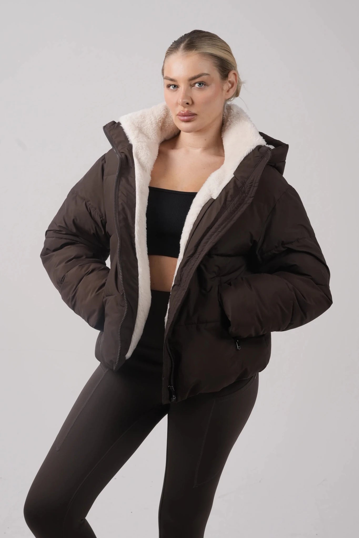 WarmCore™ Classic Short Detachable Hooded Puffer Jacket - PUFFITMid Puffers