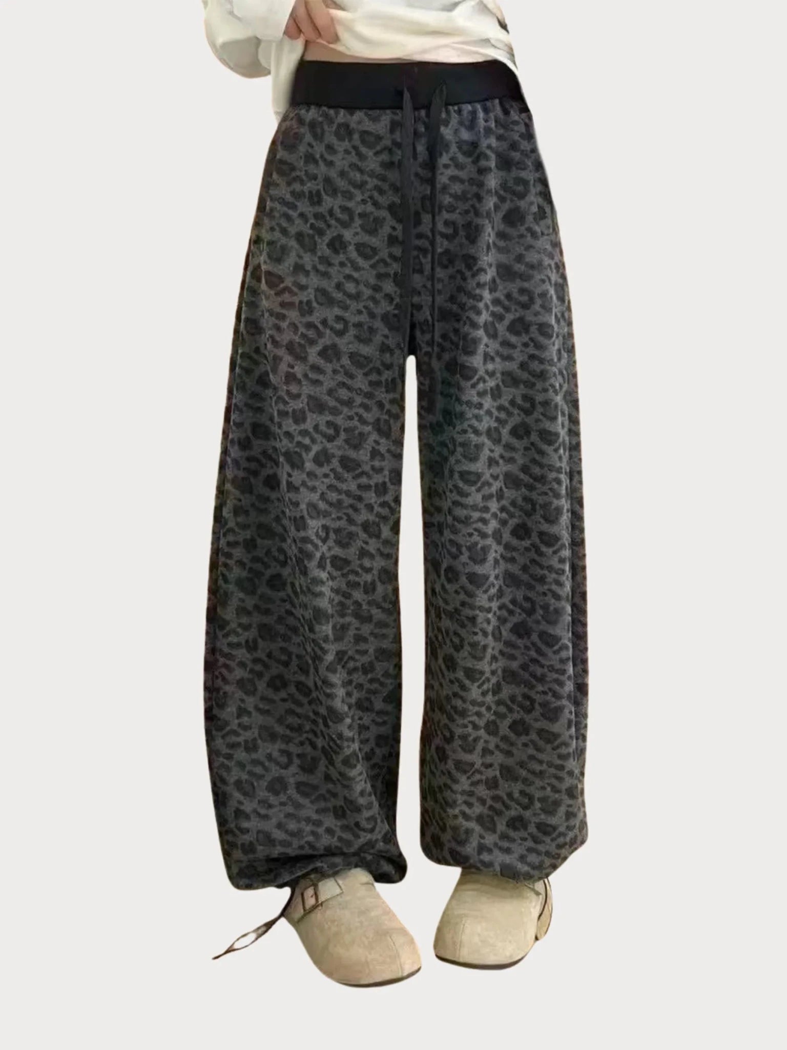 WarmCore™ Cozy Fleece Lined Leopard Pants - PUFFIT