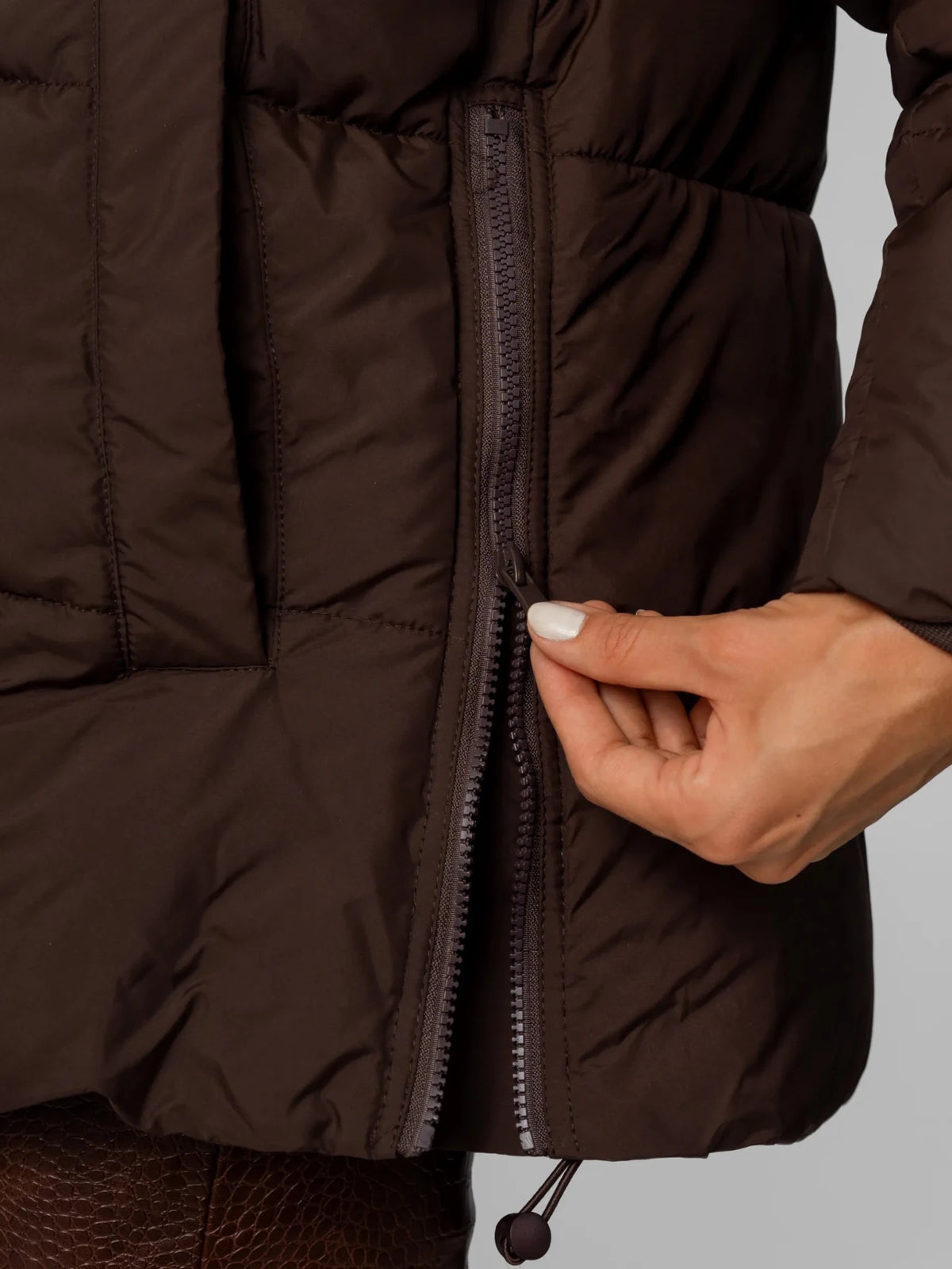 WarmCore™ Detachable Faux Fur Collar Hooded Puffer - PUFFITC22