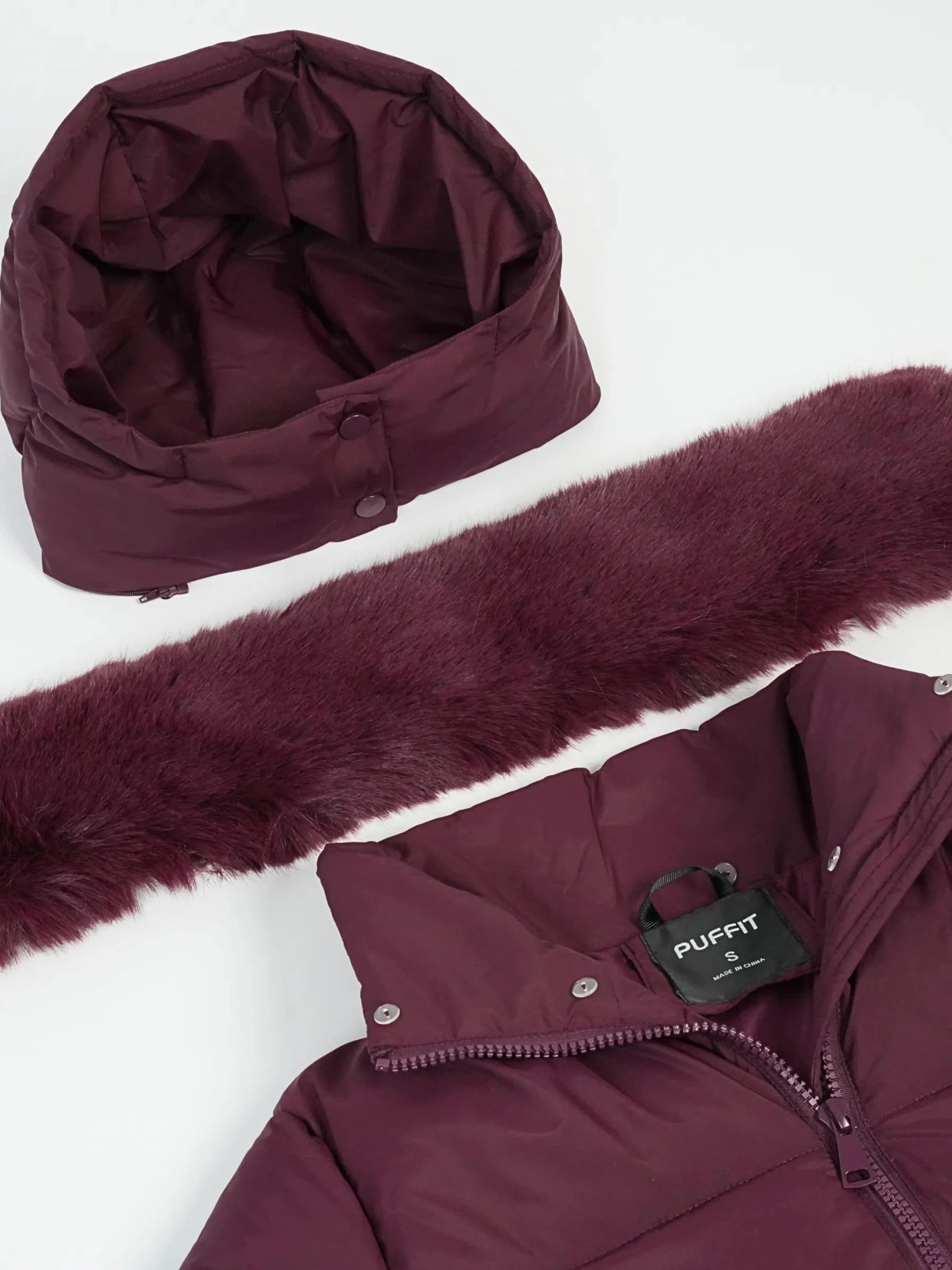 WarmCore™ Faux Fur Collar Long Puffer Jacket - PUFFIT