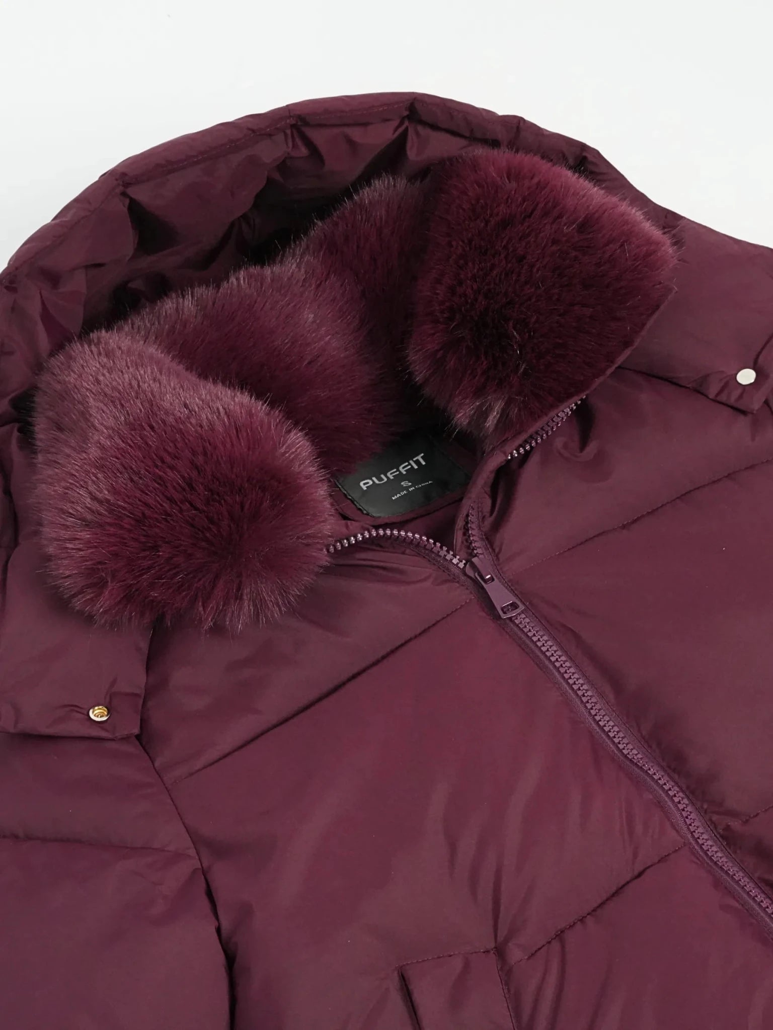 WarmCore™ Faux Fur Collar Long Puffer Jacket - PUFFIT