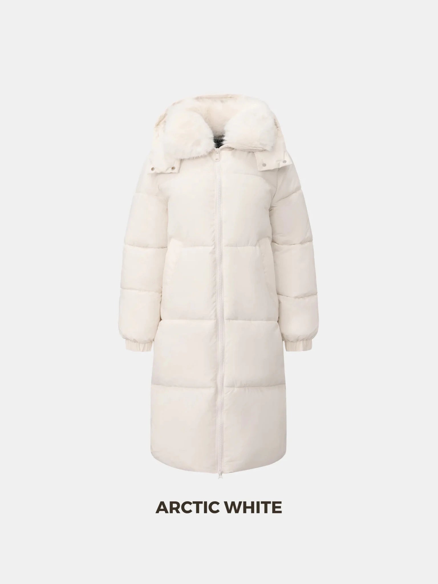 WarmCore™ Faux Fur Collar Long Puffer Jacket - PUFFIT