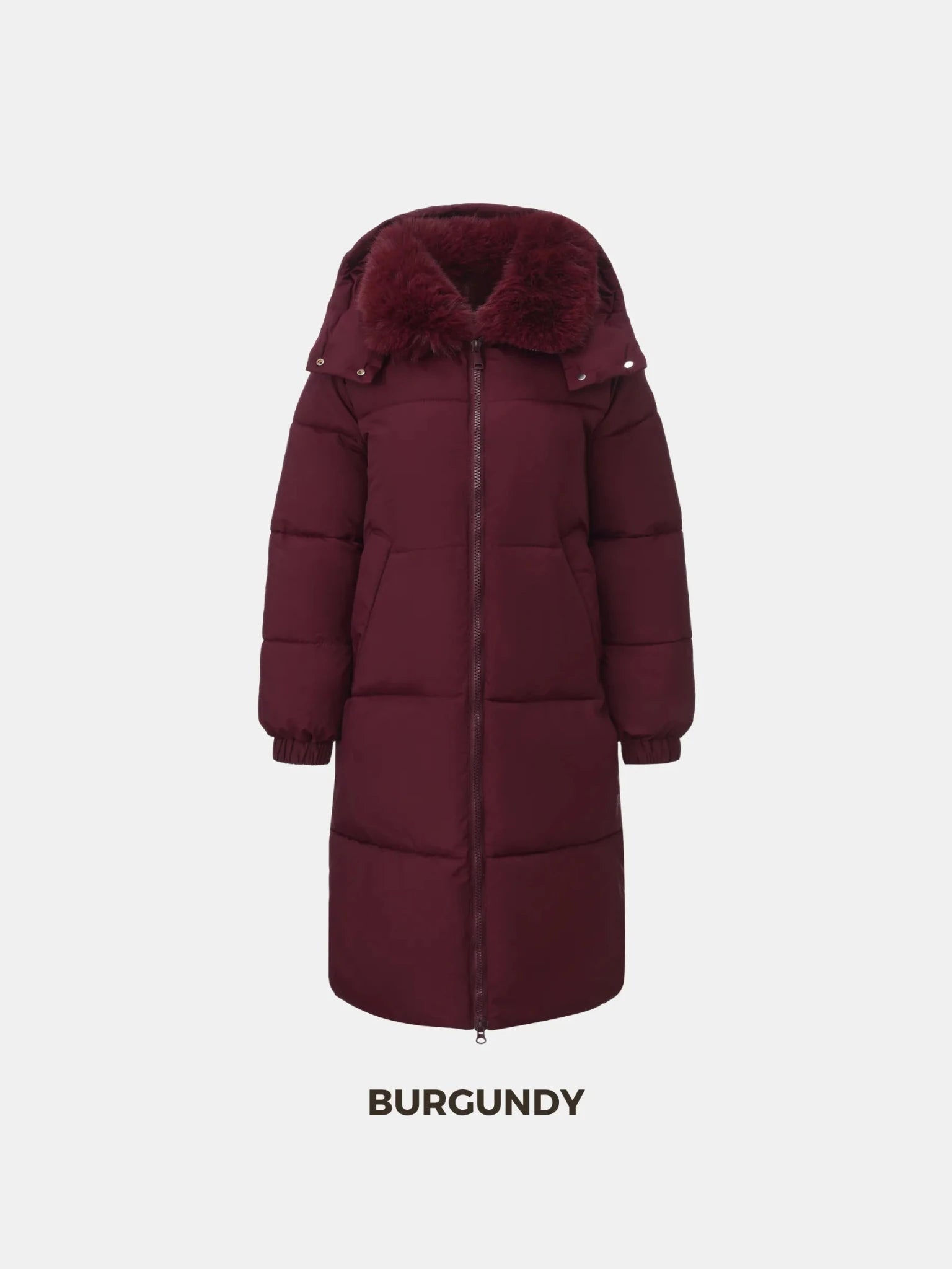 WarmCore™ Faux Fur Collar Long Puffer Jacket - PUFFIT