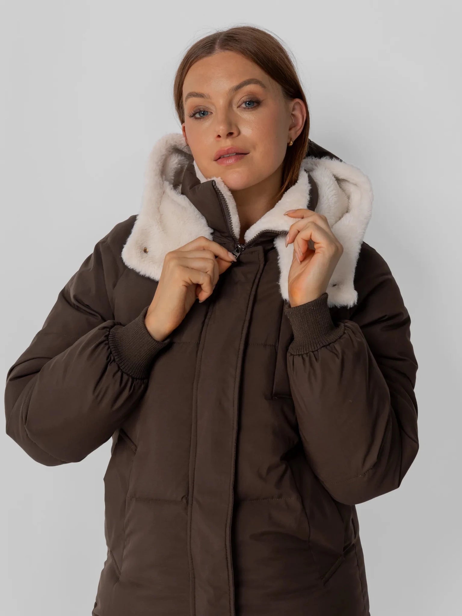 WarmCore™ Faux Fur Lined Classic Long Puffer - PUFFITA08