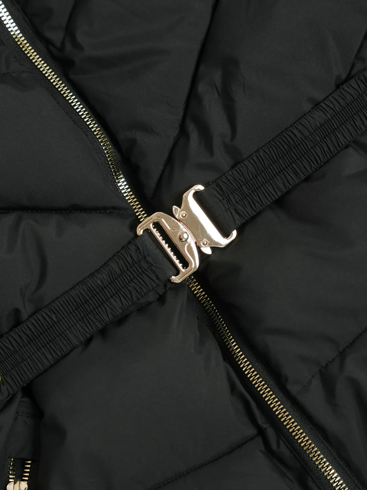 WarmCore™ Gold-tone Belted Puffer Jacket - PUFFIT