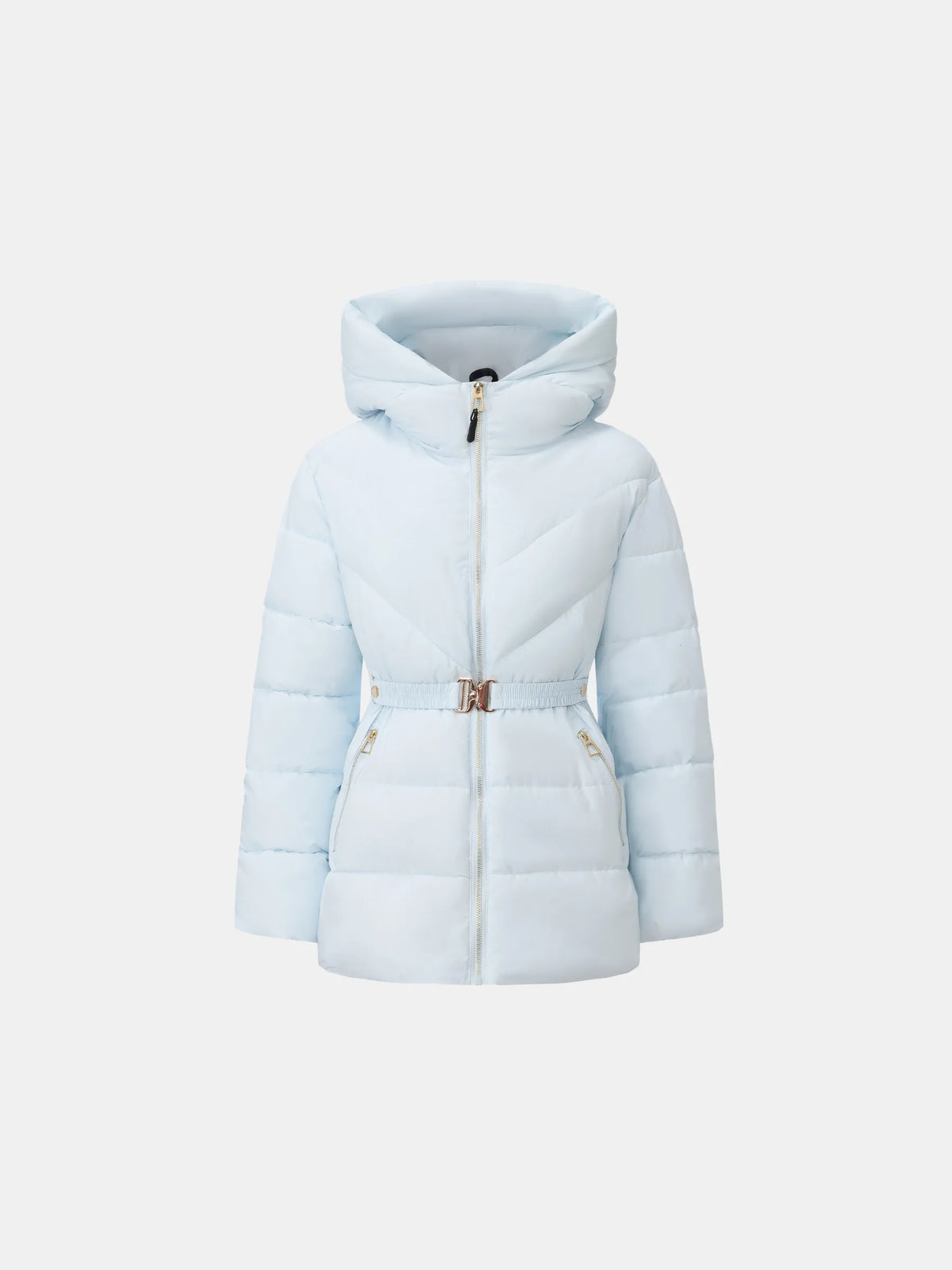 WarmCore™ Gold-tone Belted Puffer Jacket - PUFFIT