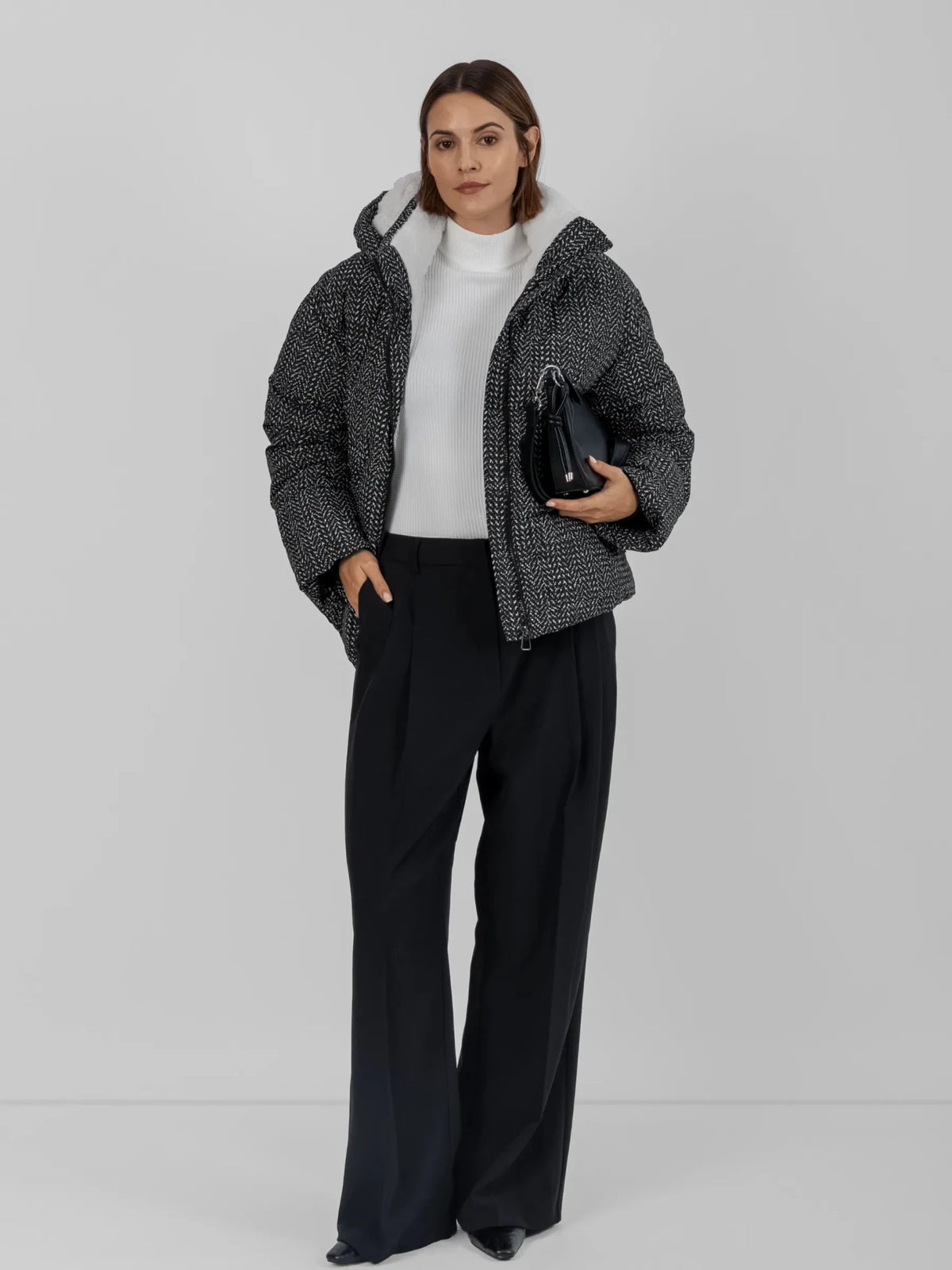 Doudoune courte classique WarmCore™ à capuche amovible