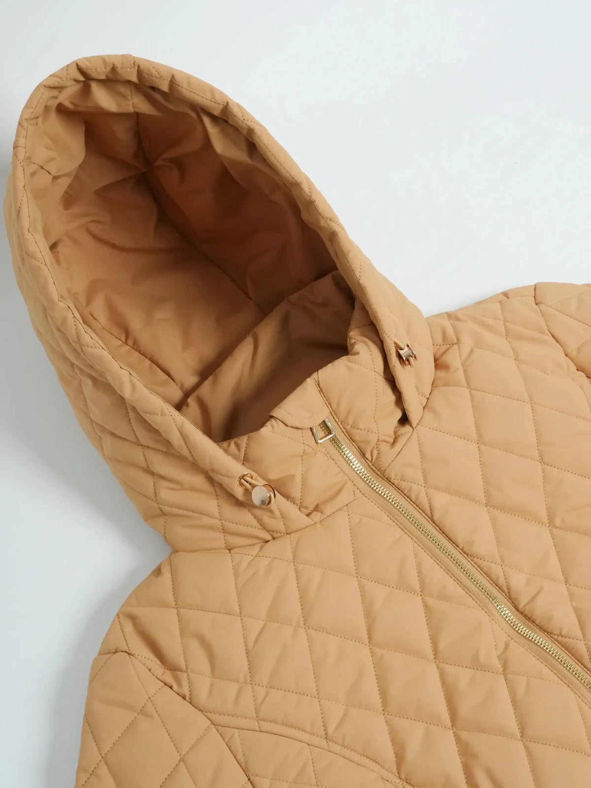 WarmCore™ Long Dimond Quilted Belted Puffer - PUFFIT