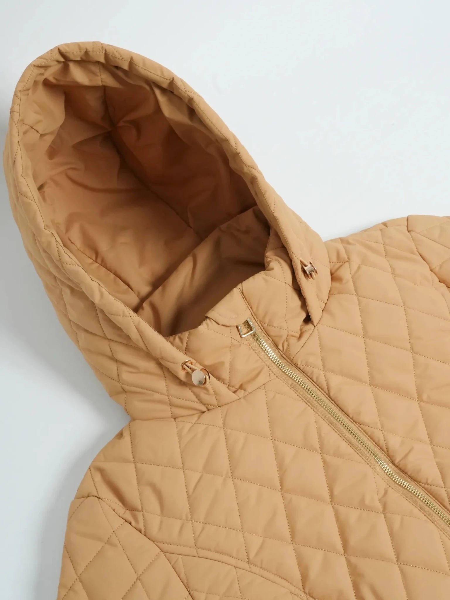 WarmCore™ Long Dimond Quilted Belted Puffer - PUFFIT