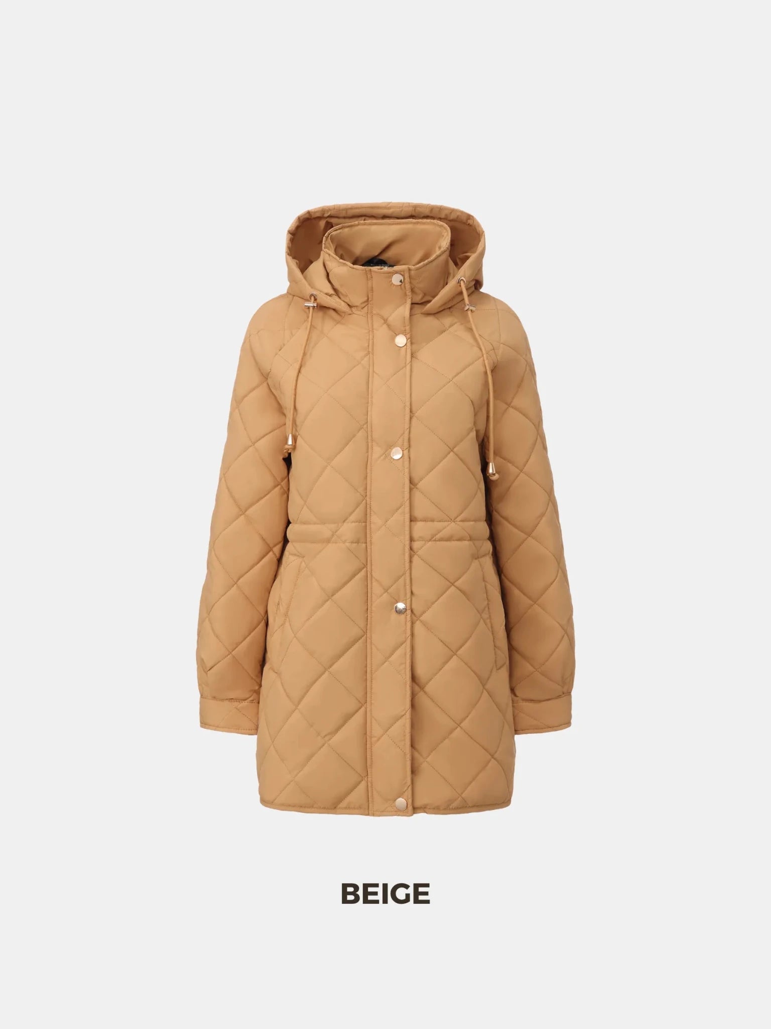 WarmCore™ Mid Length Diamond Quilted Puffer - PUFFIT