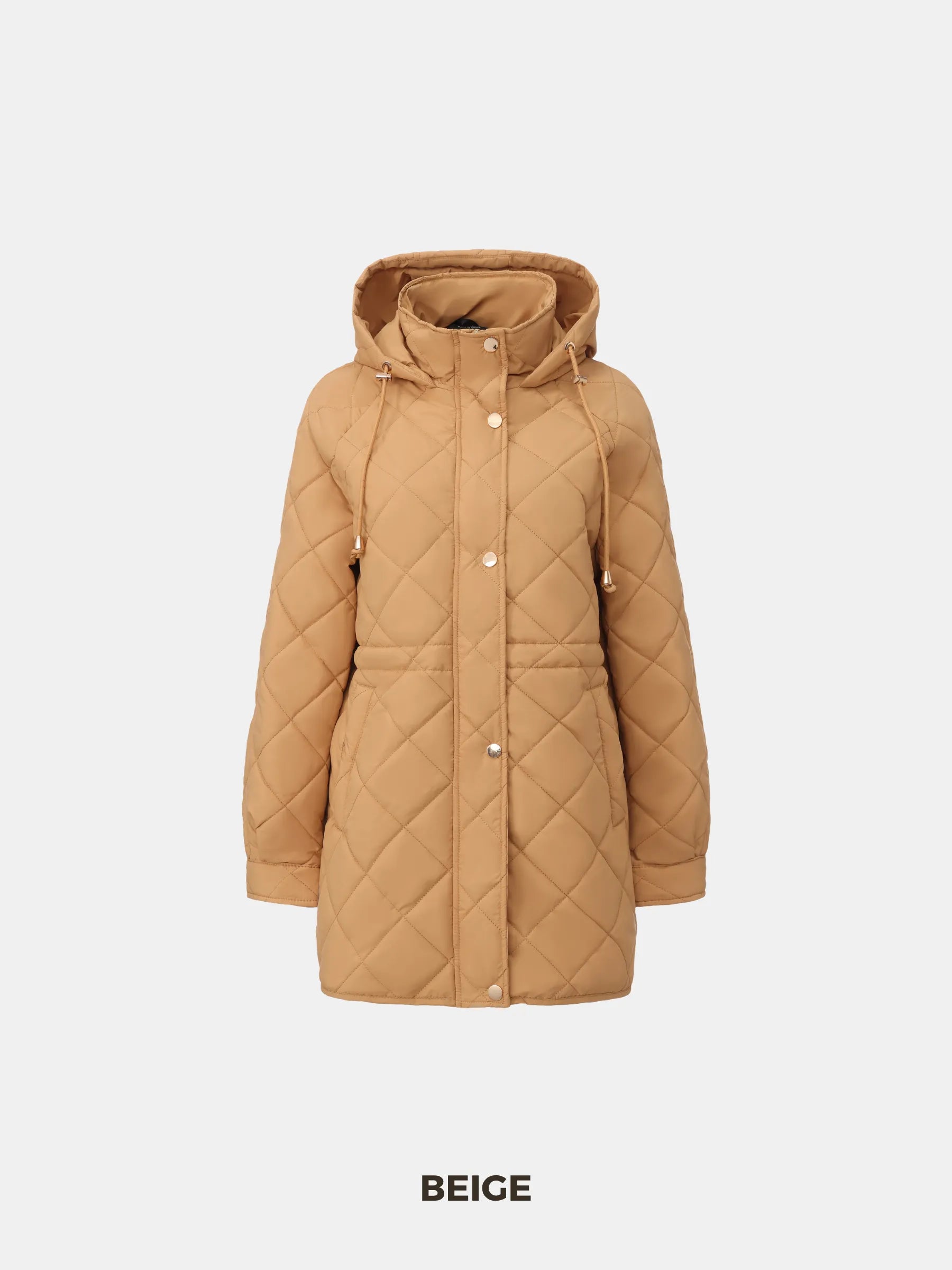 WarmCore™ Mid Length Diamond Quilted Puffer - PUFFIT