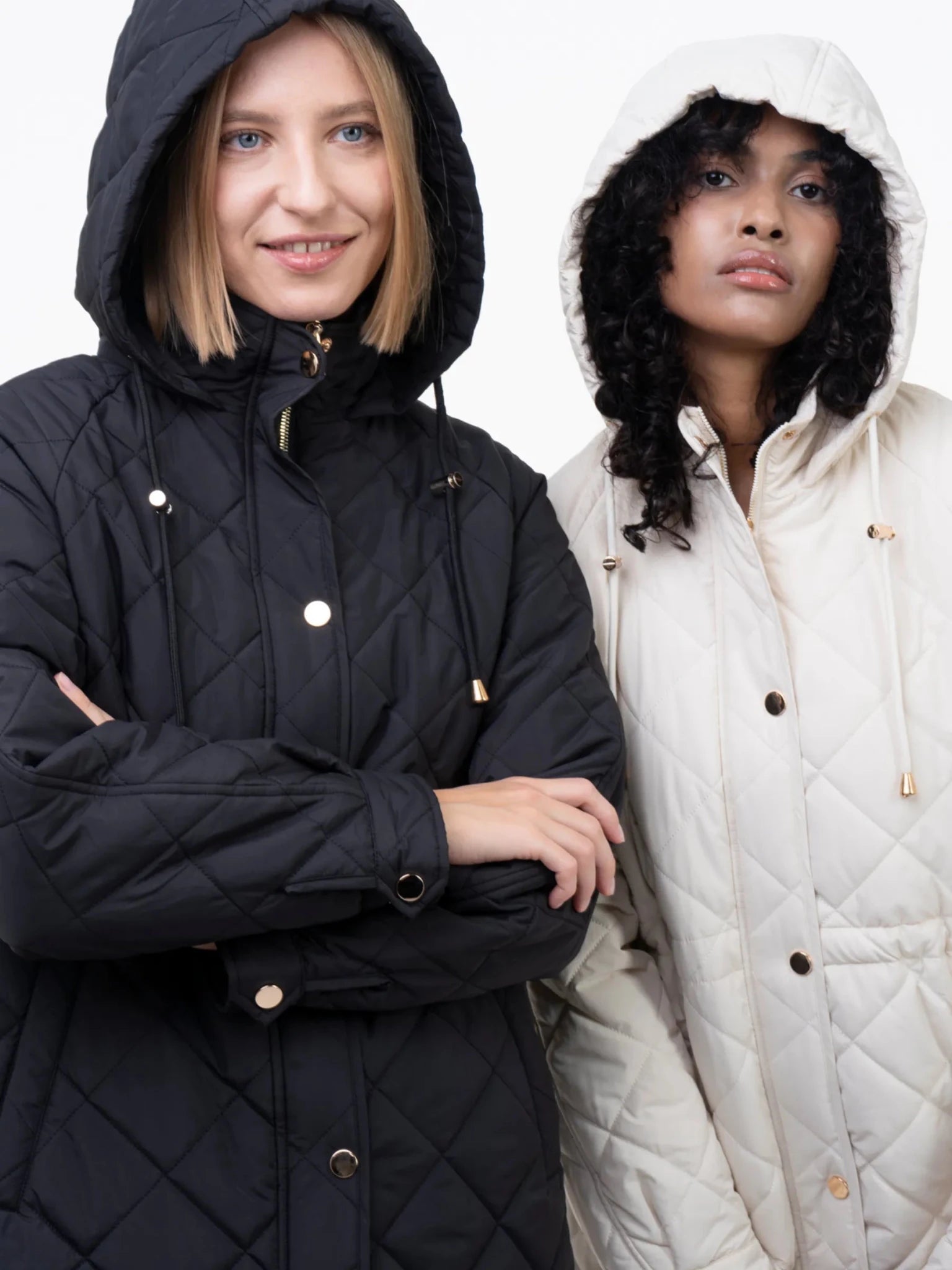 WarmCore™ Mid Length Diamond Quilted Puffer - PUFFIT