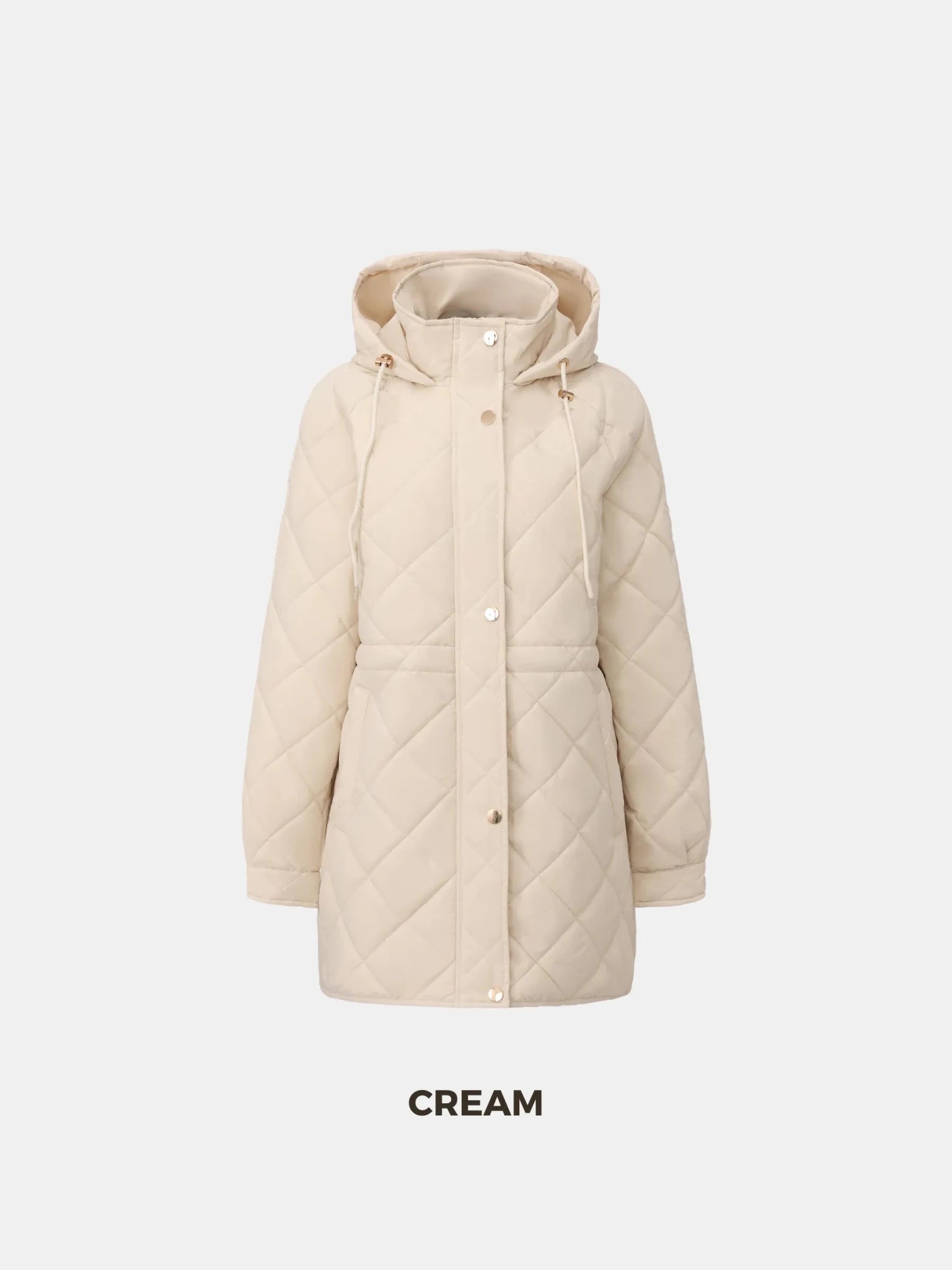 WarmCore™ Mid Length Diamond Quilted Puffer - PUFFIT