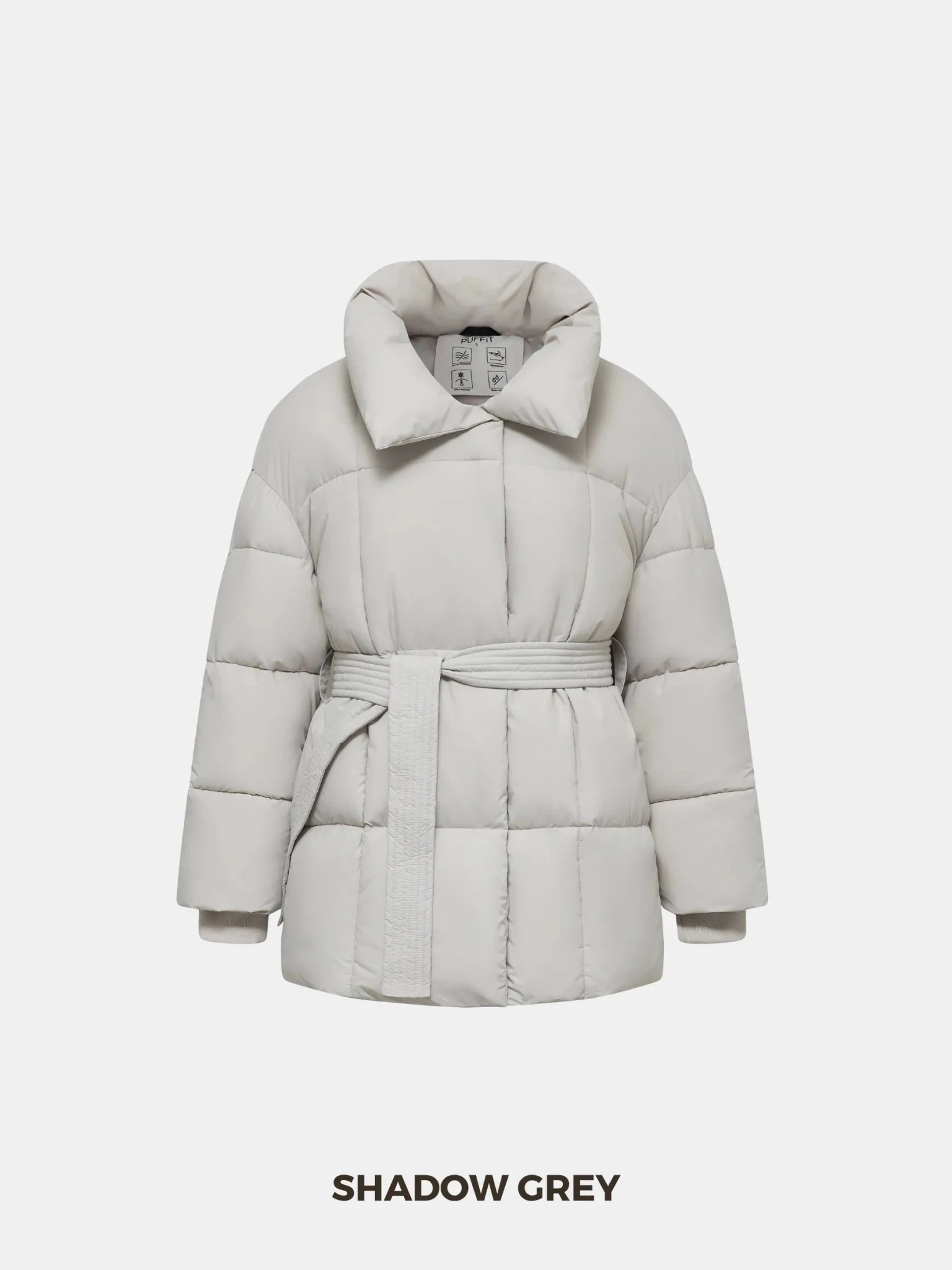 WarmCore™ Premium Mid Length Belted Puffer Jacket Women Casual Coat - PUFFIT