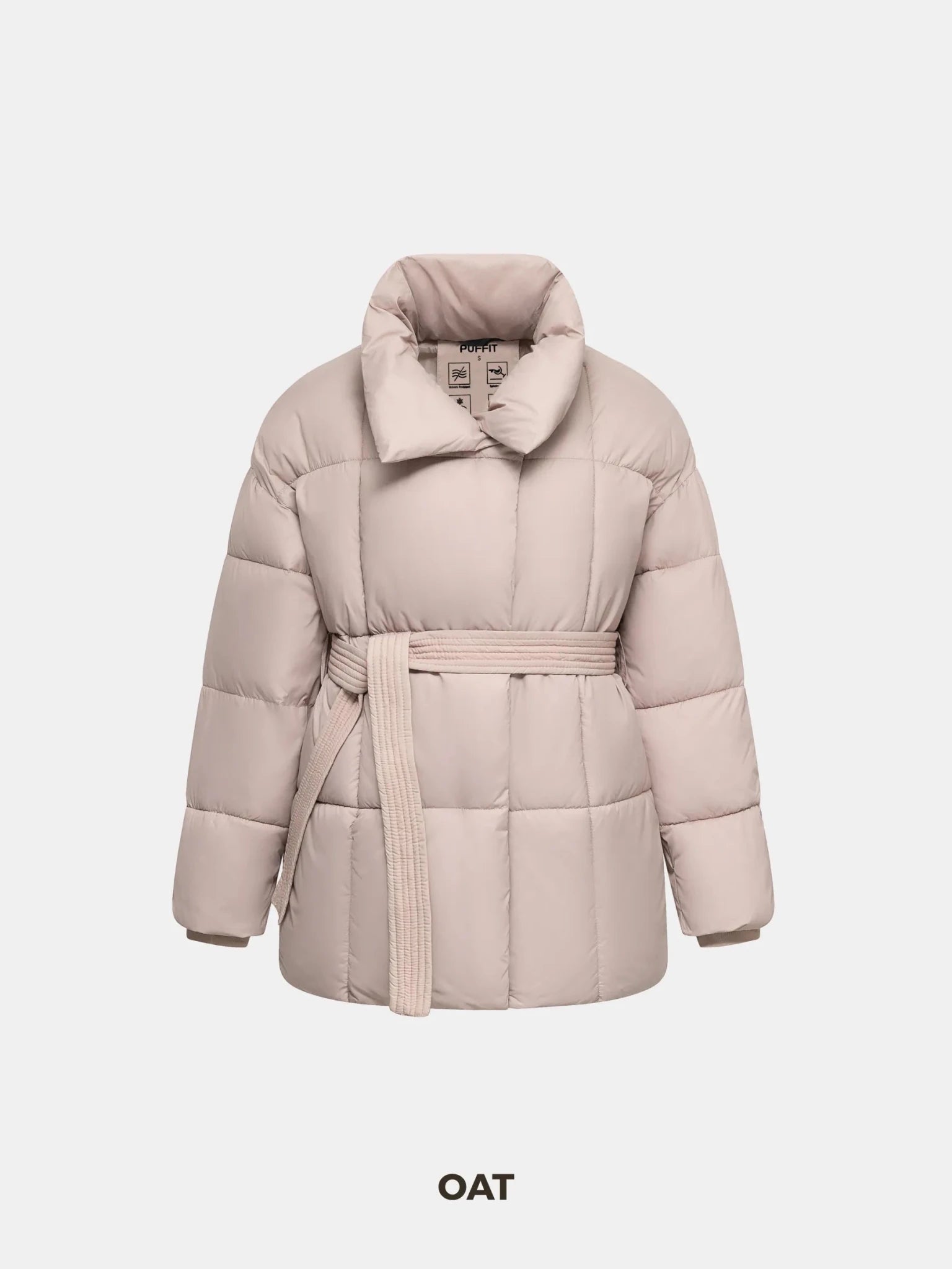WarmCore™ Premium Mid Length Belted Puffer Jacket Women Casual Coat - PUFFIT