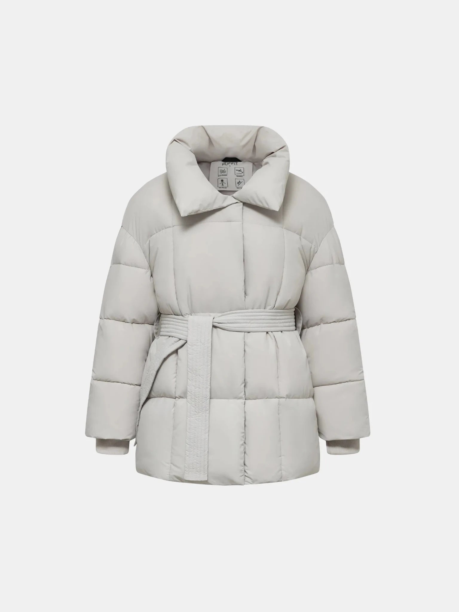 WarmCore™ Premium Mid Length Belted Puffer Jacket Women Casual Coat - PUFFIT