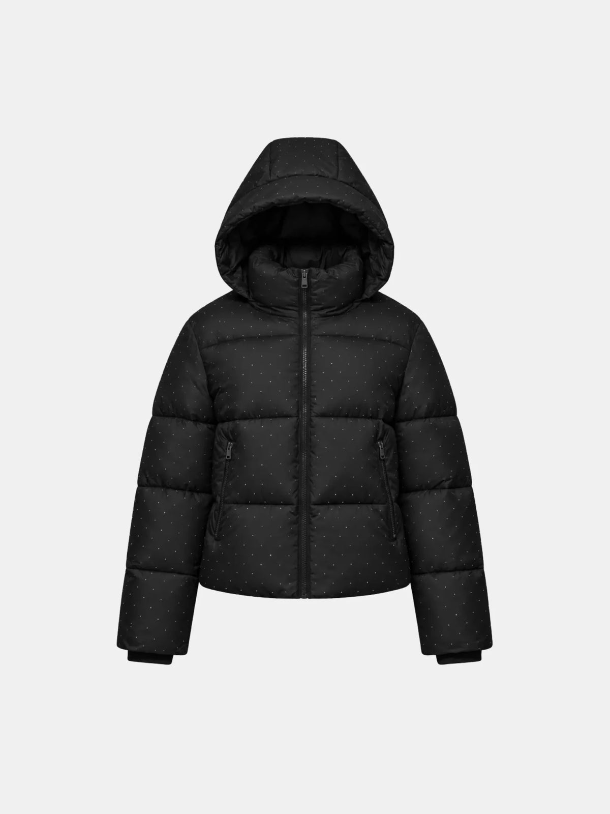 Doudoune WarmCore™ bordeaux brillante à capuche amovible