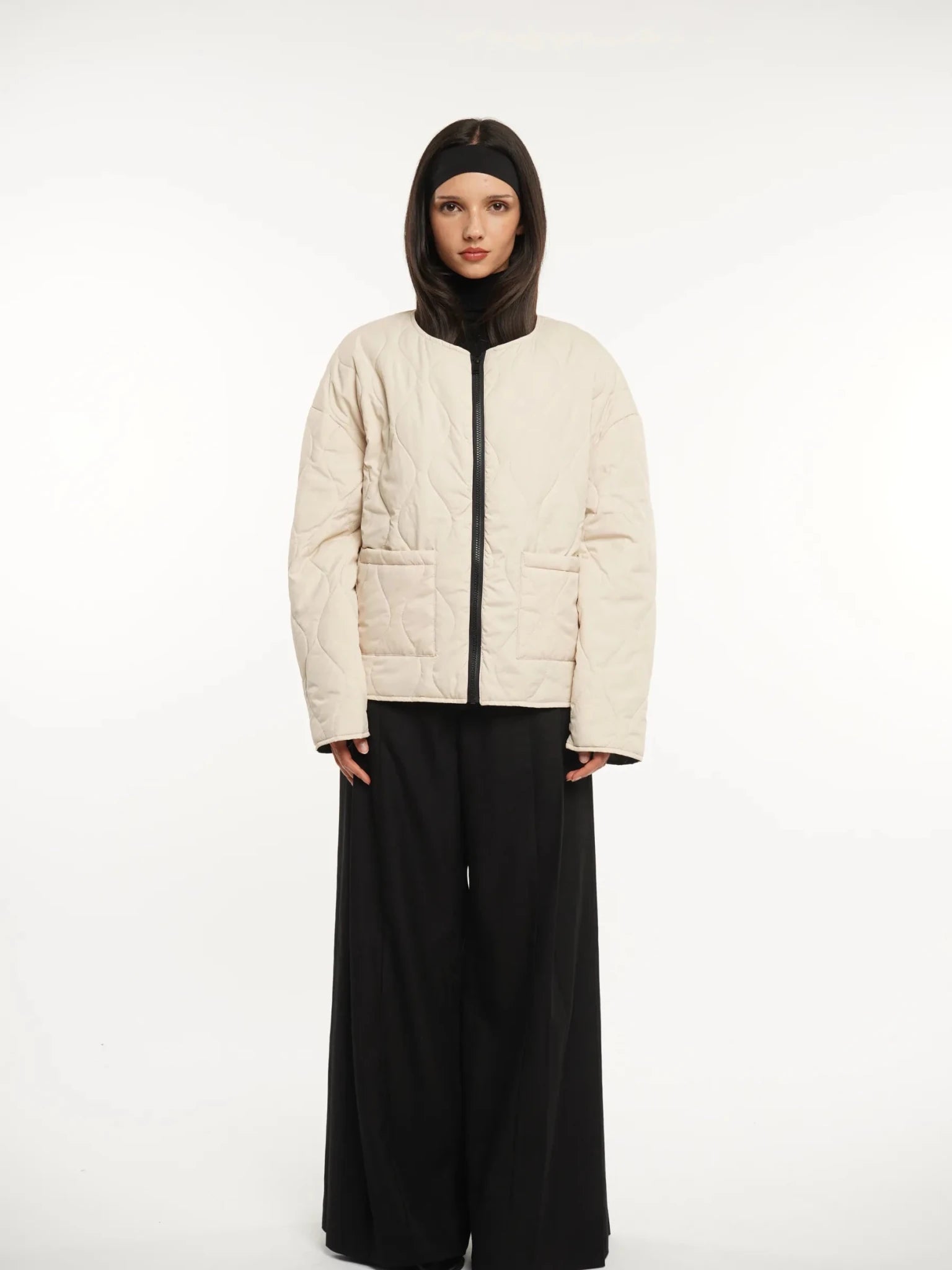 WarmCore™ Round Neck Quilted Puffer Jacket - PUFFIT