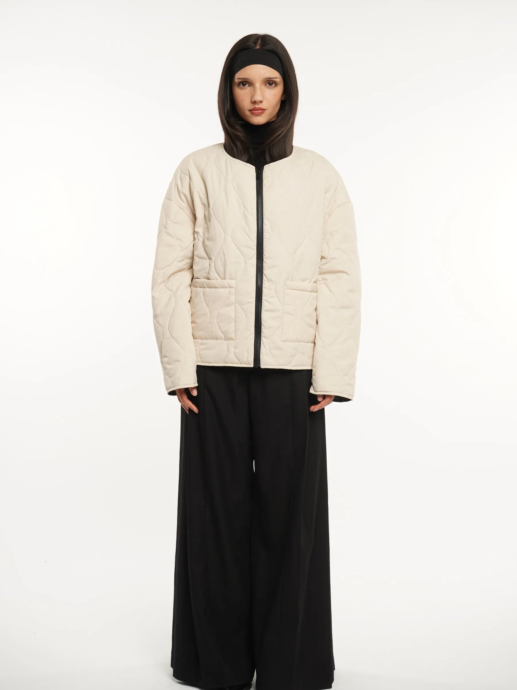 WarmCore™ Round Neck Quilted Puffer Jacket - PUFFIT