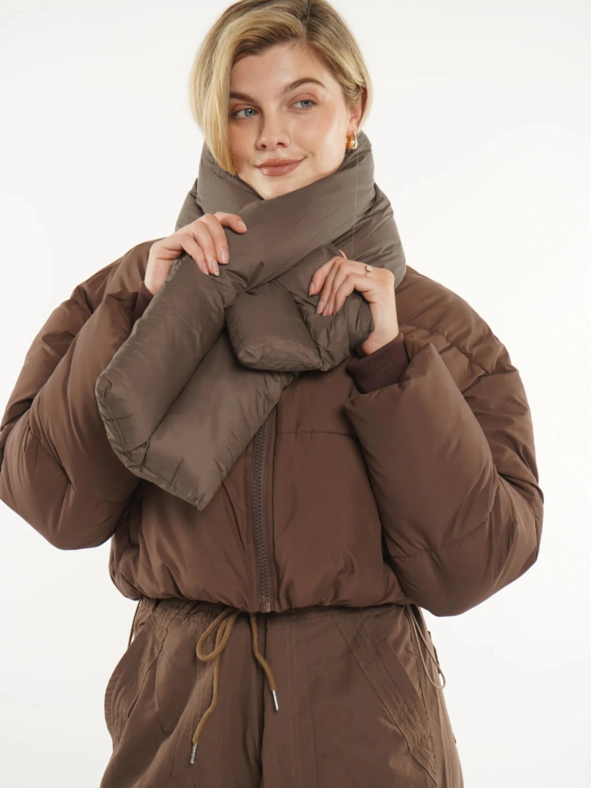 WarmCore™ Super Cozy Padded Puffer Scarf - PUFFITWB02Scarf