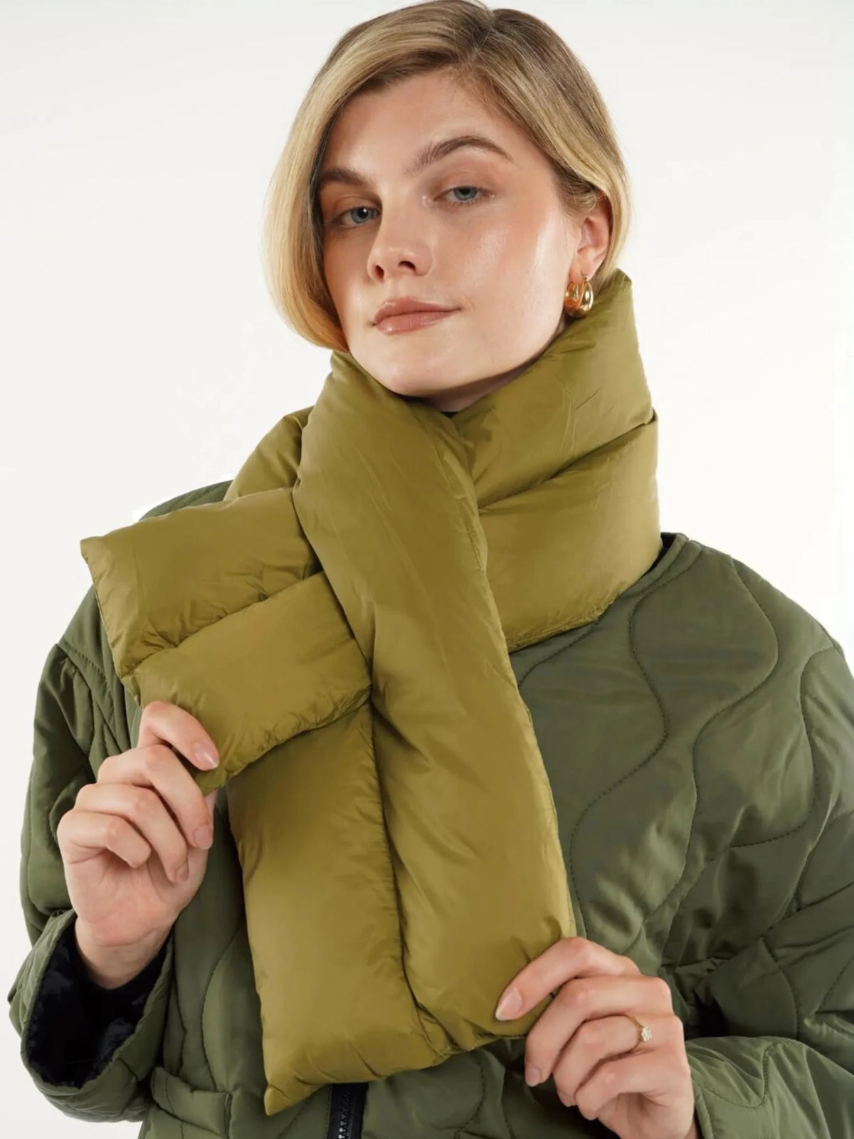 WarmCore™ Super Cozy Padded Puffer Scarf - PUFFITWB02Scarf
