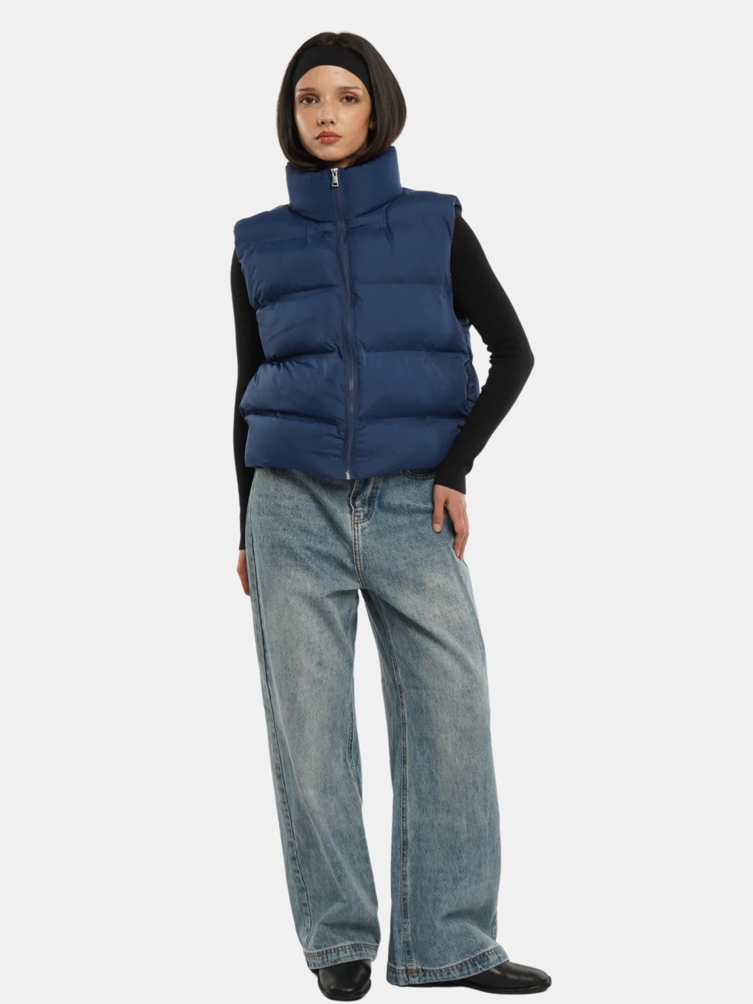 WarmCore™ Taped Seams Funnel Neck Puffer Gilet - PUFFIT