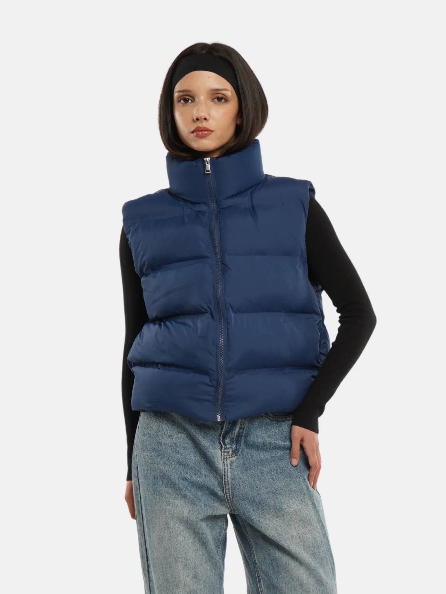 WarmCore™ Taped Seams Funnel Neck Puffer Gilet - PUFFIT